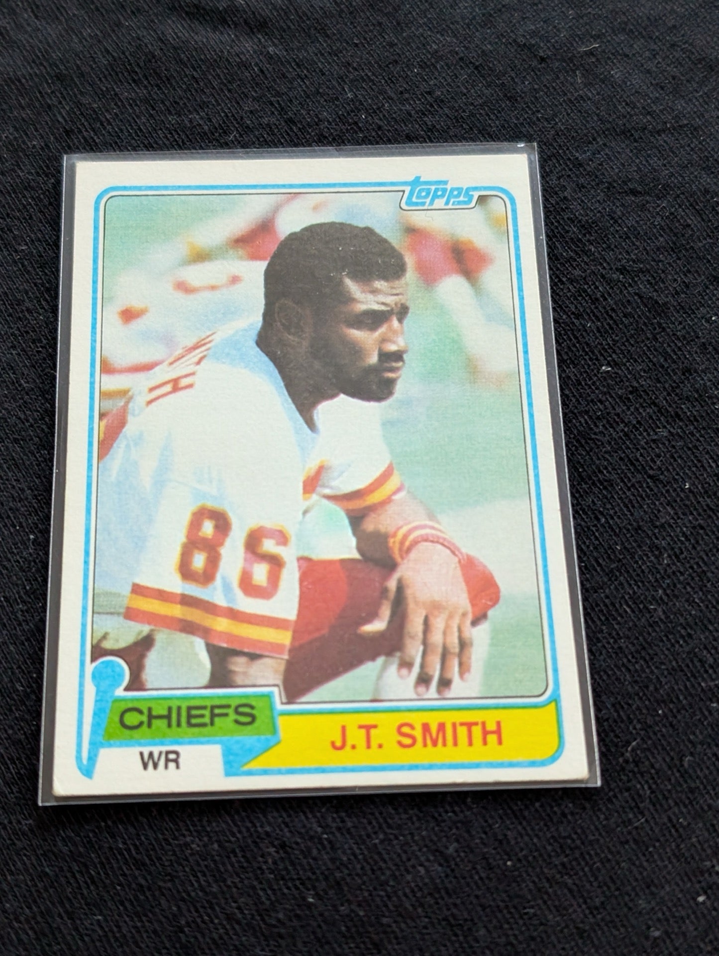 J.T. Smith Kansas City Chiefs WR Vintage Topps Lot (2) 1980 1981 Pro Bowl