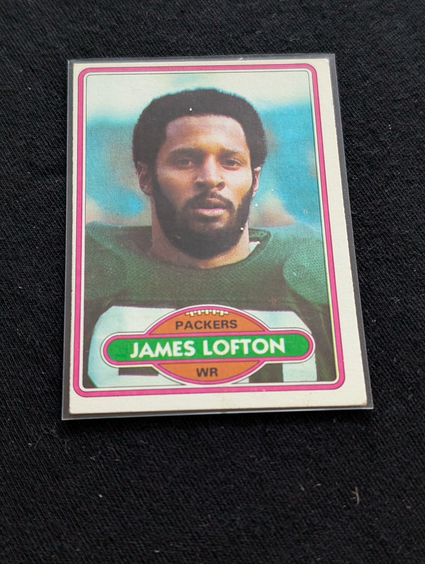 James Lofton HOF Packers WR Vintage Lot (2) 1980 All Pro & 1981 Topps