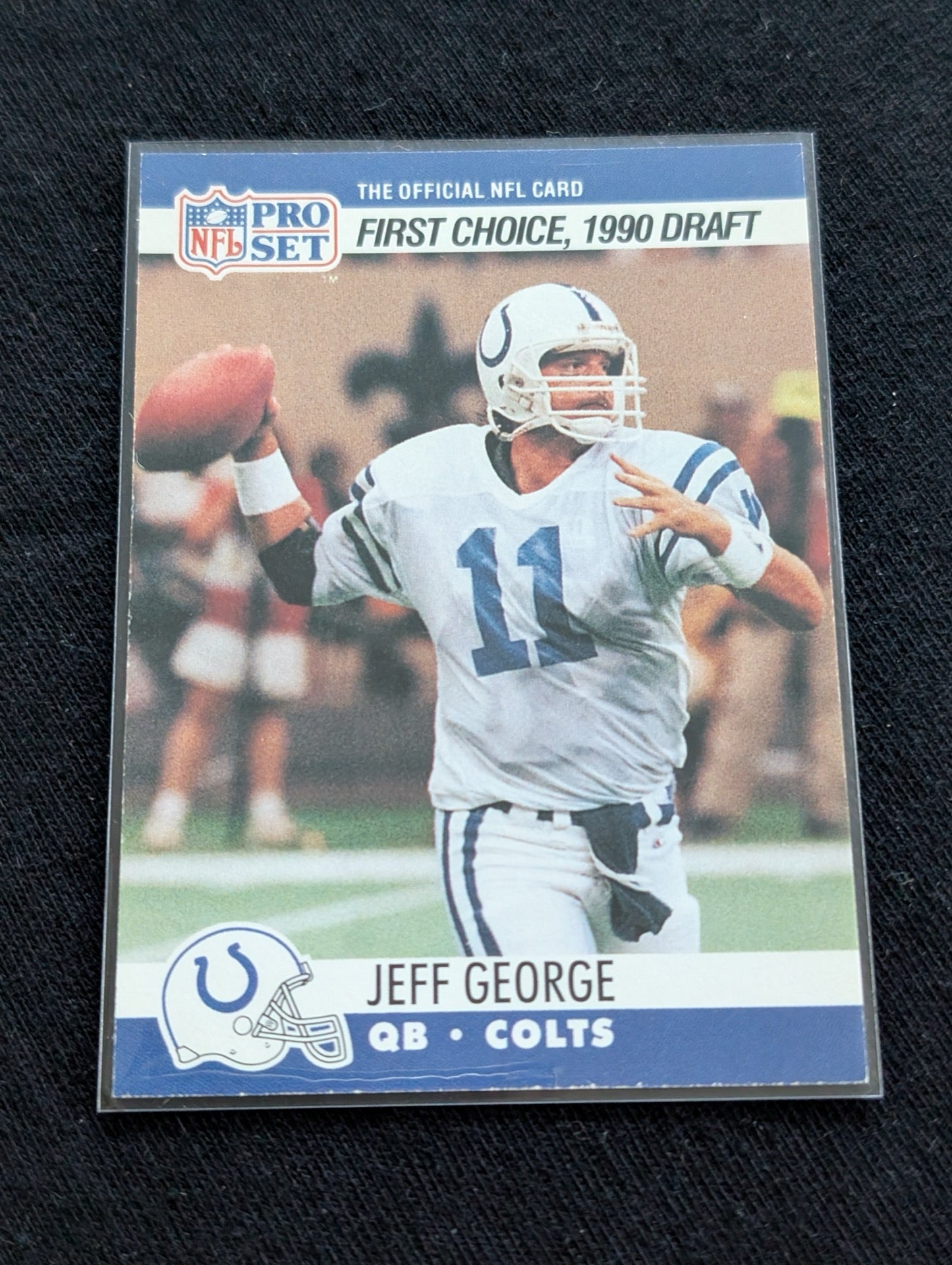 Jeff George #1 Pick QB Rookie Card Lot (3) 1990 Topps, Pro Set, 1994 UD
