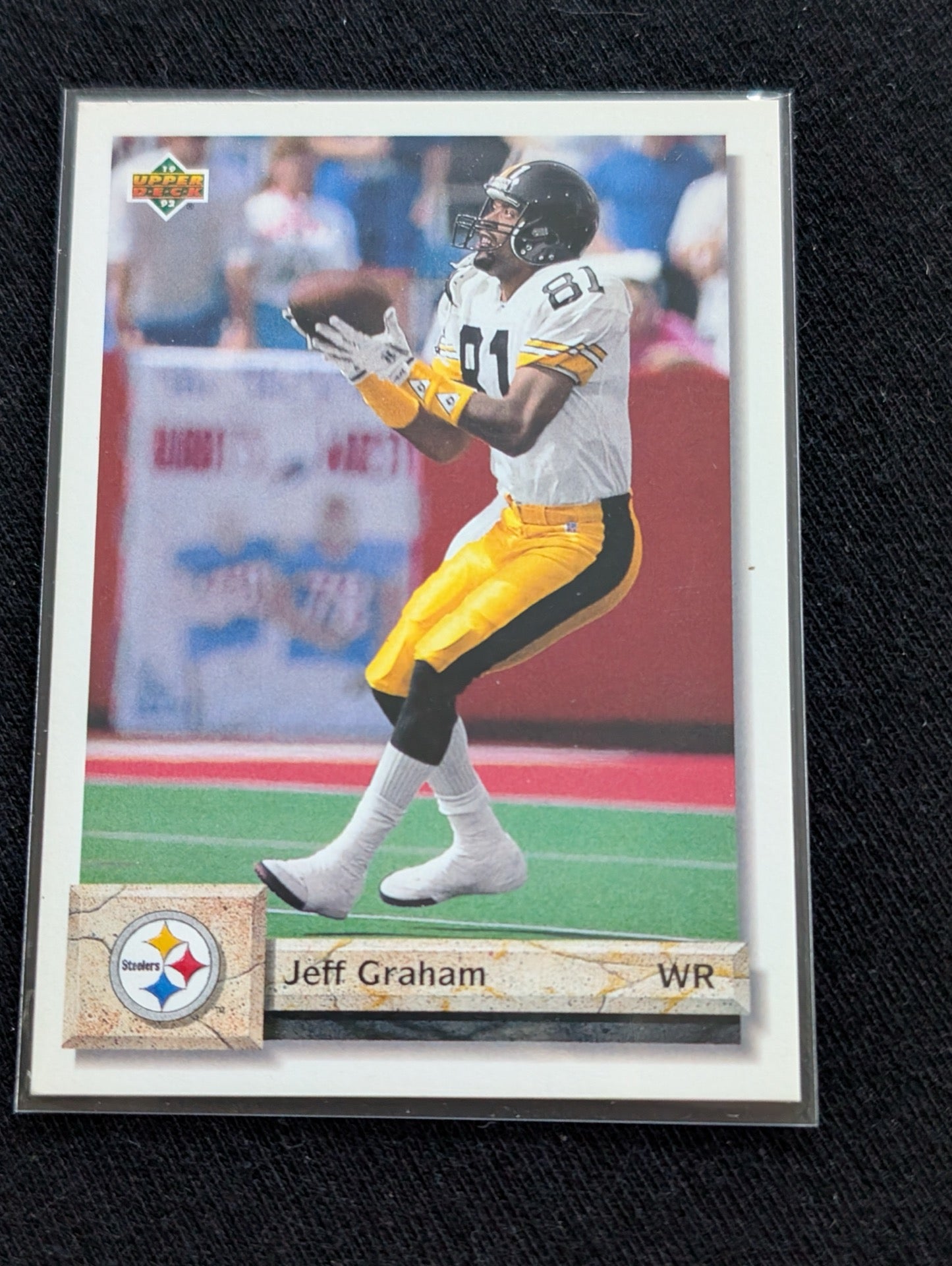 Jeff Graham Pittsburgh Steelers WR Card Lot (4) 1991 Pro Set RC, UD, Collector's Choice