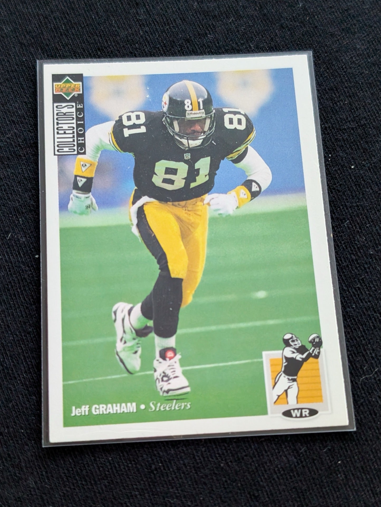 Jeff Graham Pittsburgh Steelers WR Card Lot (4) 1991 Pro Set RC, UD, Collector's Choice
