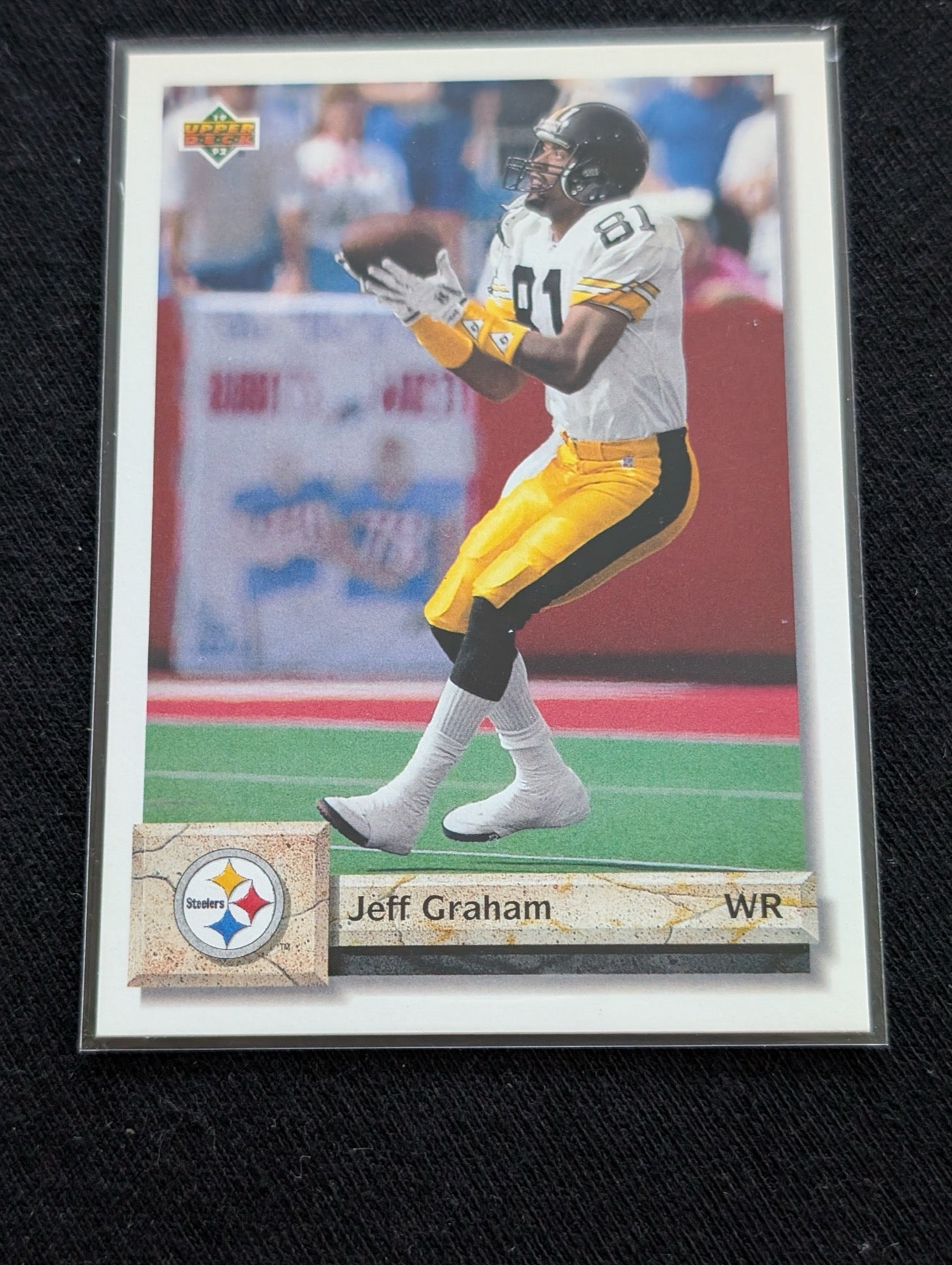 Jeff Graham Pittsburgh Steelers WR Card Lot (3) 1991 Pro Set RC, 1992 UD, 1994 UD