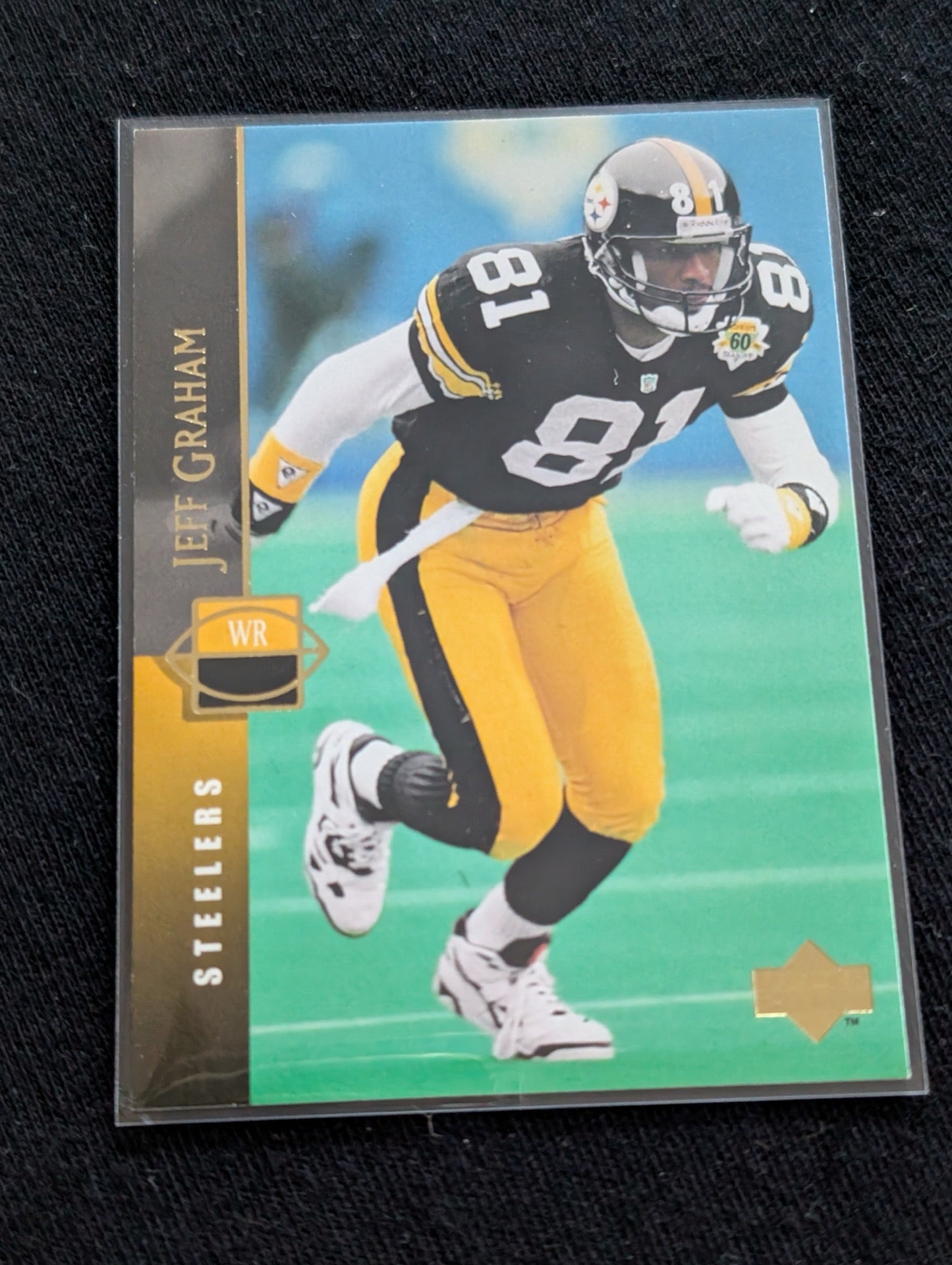 Jeff Graham Pittsburgh Steelers WR Card Lot (3) 1991 Pro Set RC, 1992 UD, 1994 UD