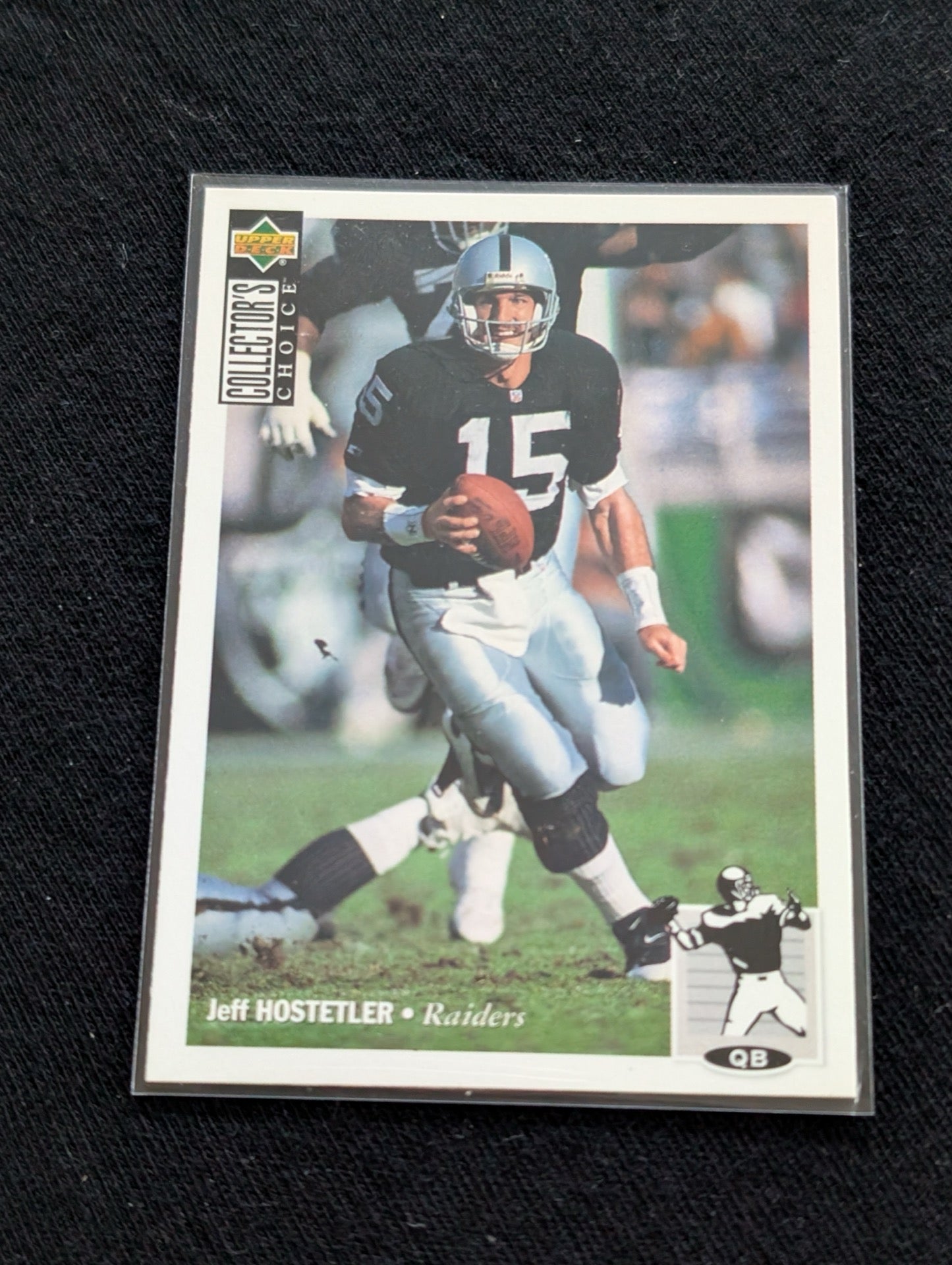 Jeff Hostetler Raiders QB Card Lot (2) 1994 Collector's Choice & 1990 Action Packed