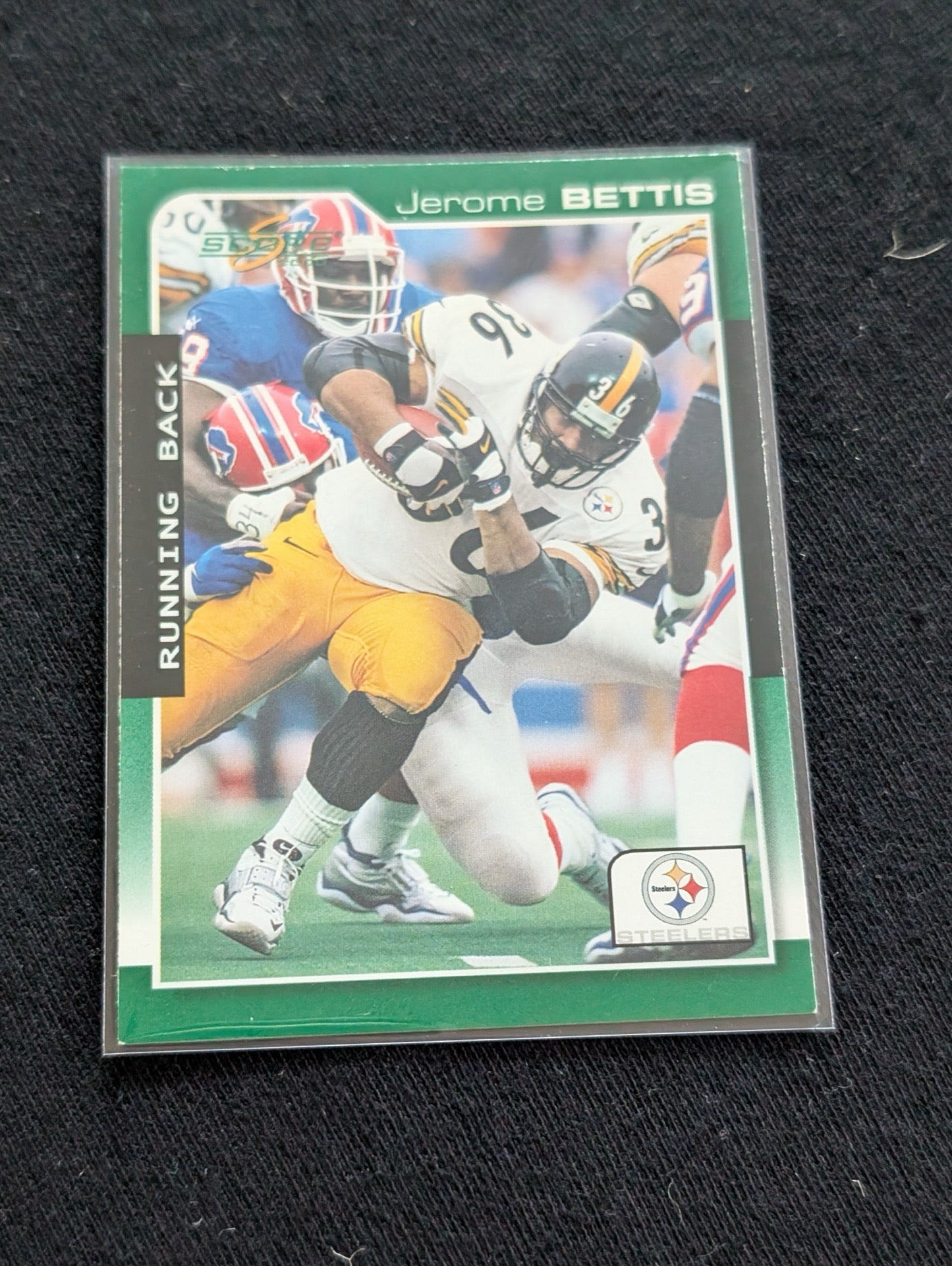 Jerome Bettis "The Bus" Steelers HOF Lot-2 1997 Score & 2002 Donruss Ionix