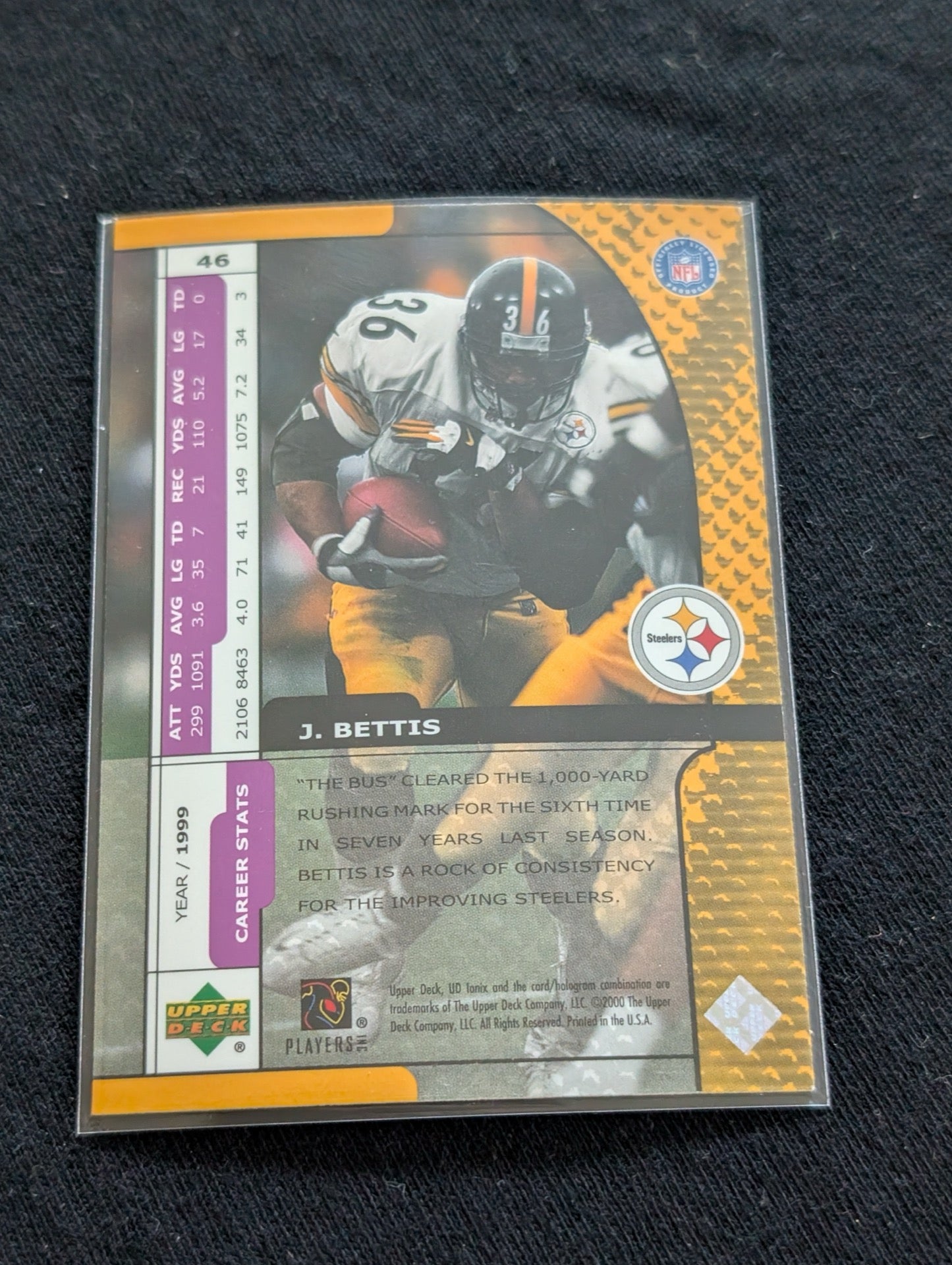 Jerome Bettis "The Bus" Steelers HOF Lot-2 2002 Donruss Ionix & 1997 Score