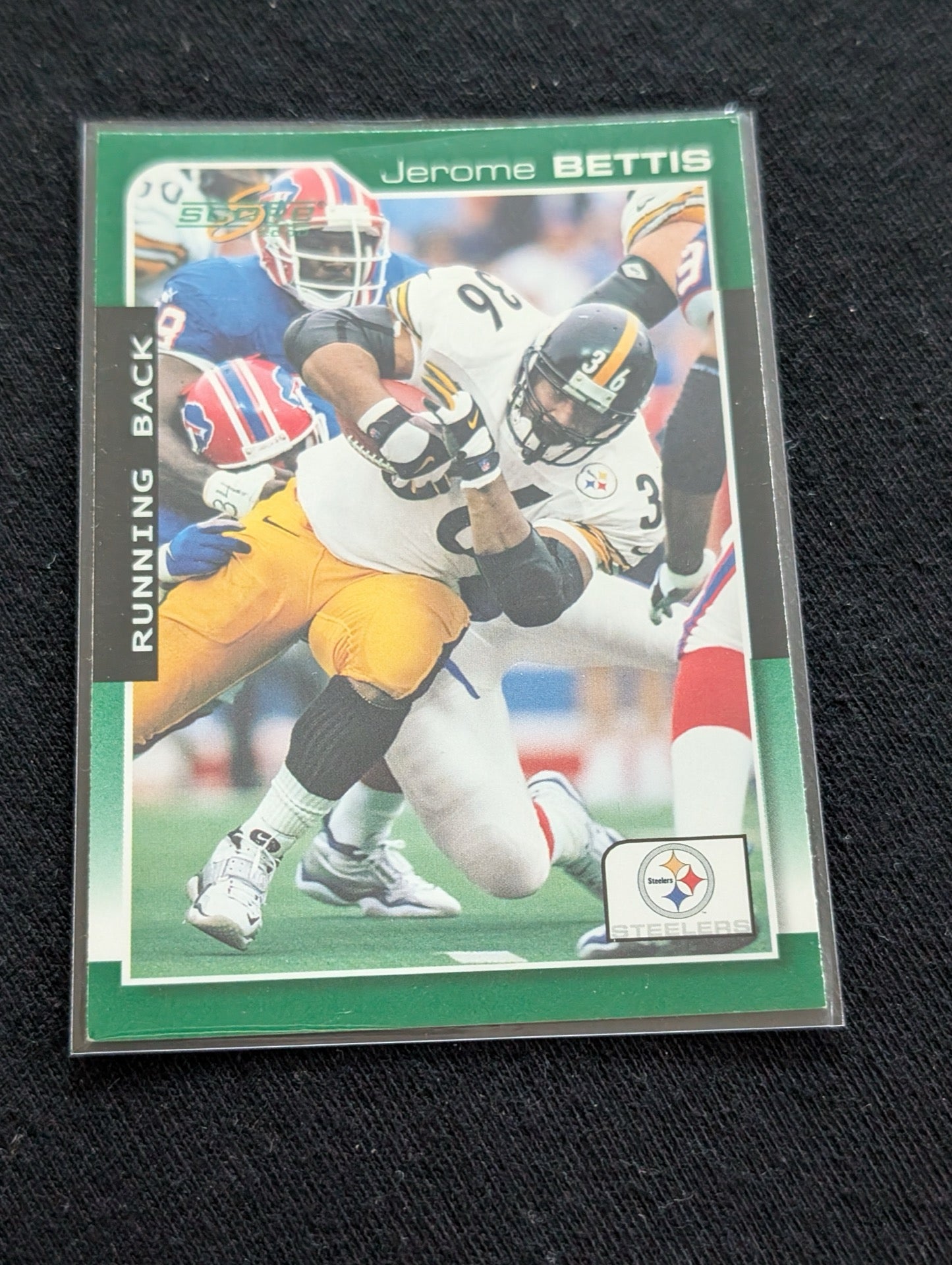 Jerome Bettis "The Bus" Steelers HOF Lot-2 2002 Donruss Ionix & 1997 Score