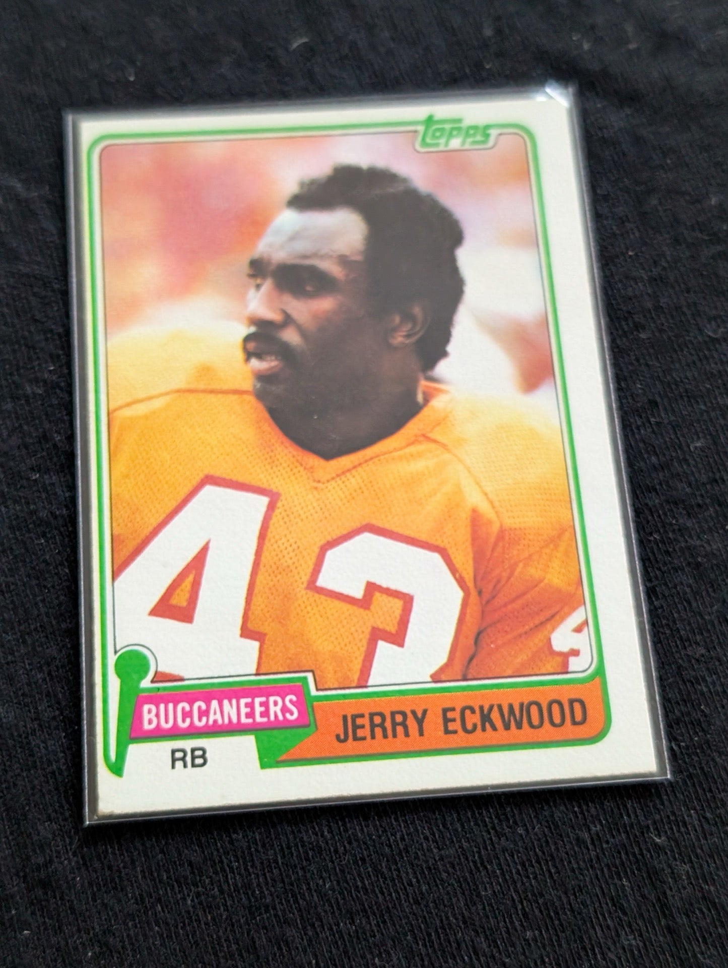 Jerry Eckwood Tampa Bay Buccaneers Vintage Topps Lot (3) 1980 1981 1982