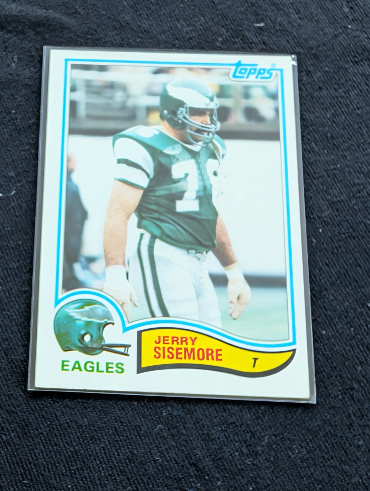 Jerry Sisemore Eagles Legend Vintage Topps Lot (3) 1980 1981 1982 Pro Bowl