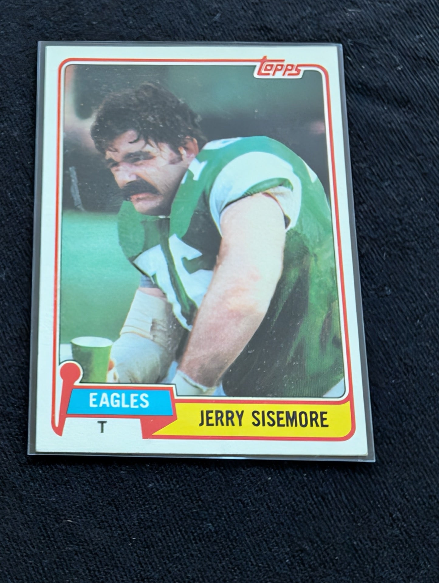Jerry Sisemore Eagles Legend Vintage Topps Lot (3) 1980 1981 1982 Pro Bowl