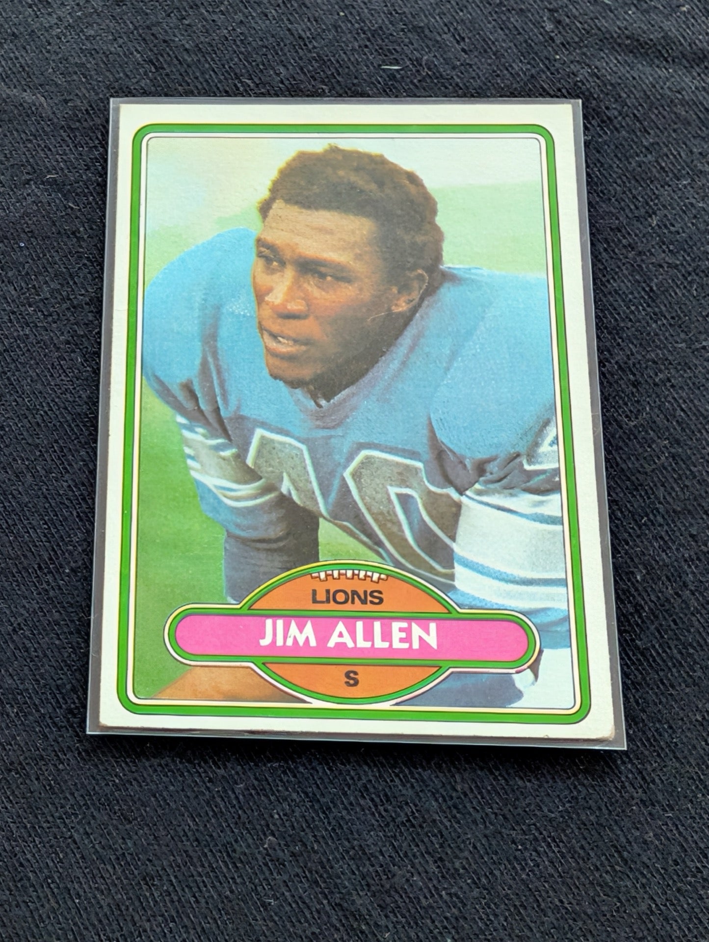 Jim Allen Detroit Lions Safety Vintage Topps Card Lot (2) 1980 1981