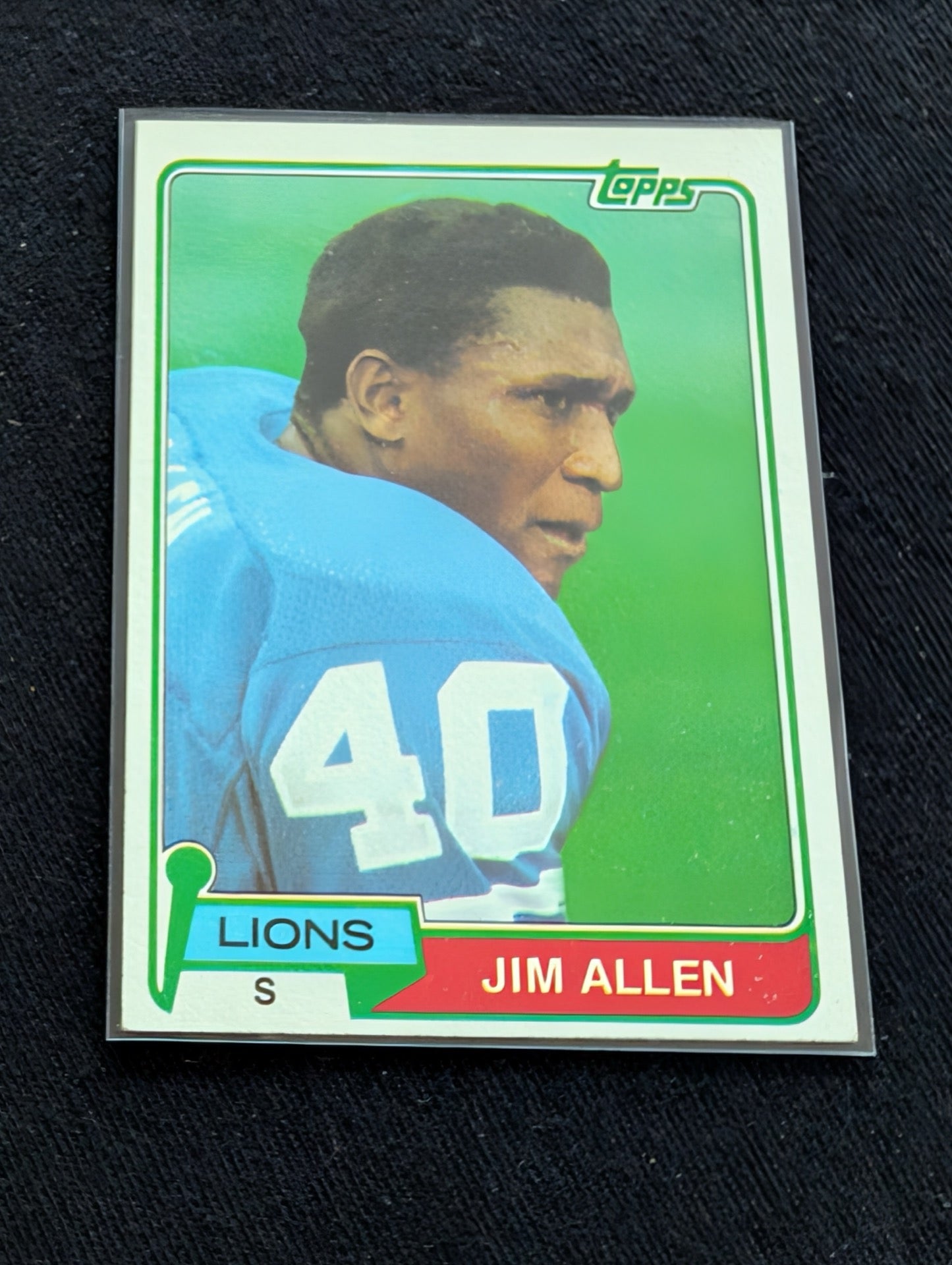 Jim Allen Detroit Lions Safety Vintage Topps Card Lot (2) 1980 1981