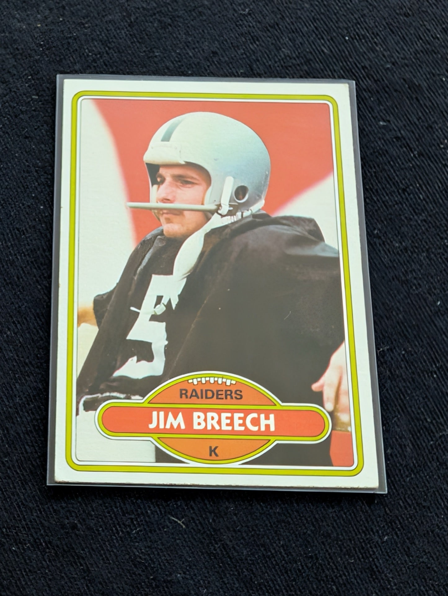 Jim Breech Vintage Kicker Lot (2) 1981 Topps Raiders & 1982 Topps Bengals