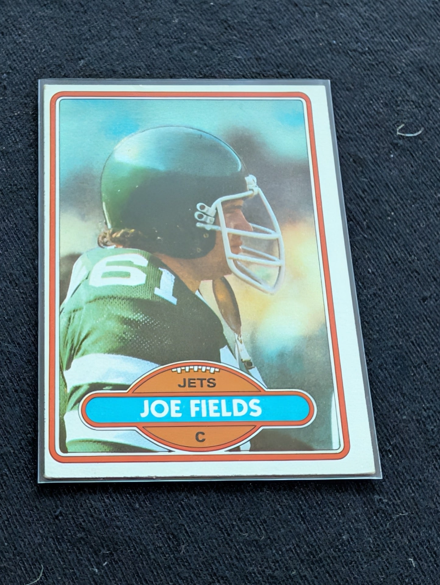 Joe Fields New York Jets Vintage Topps Lot (2) 1981 1982 Pro Bowl Center