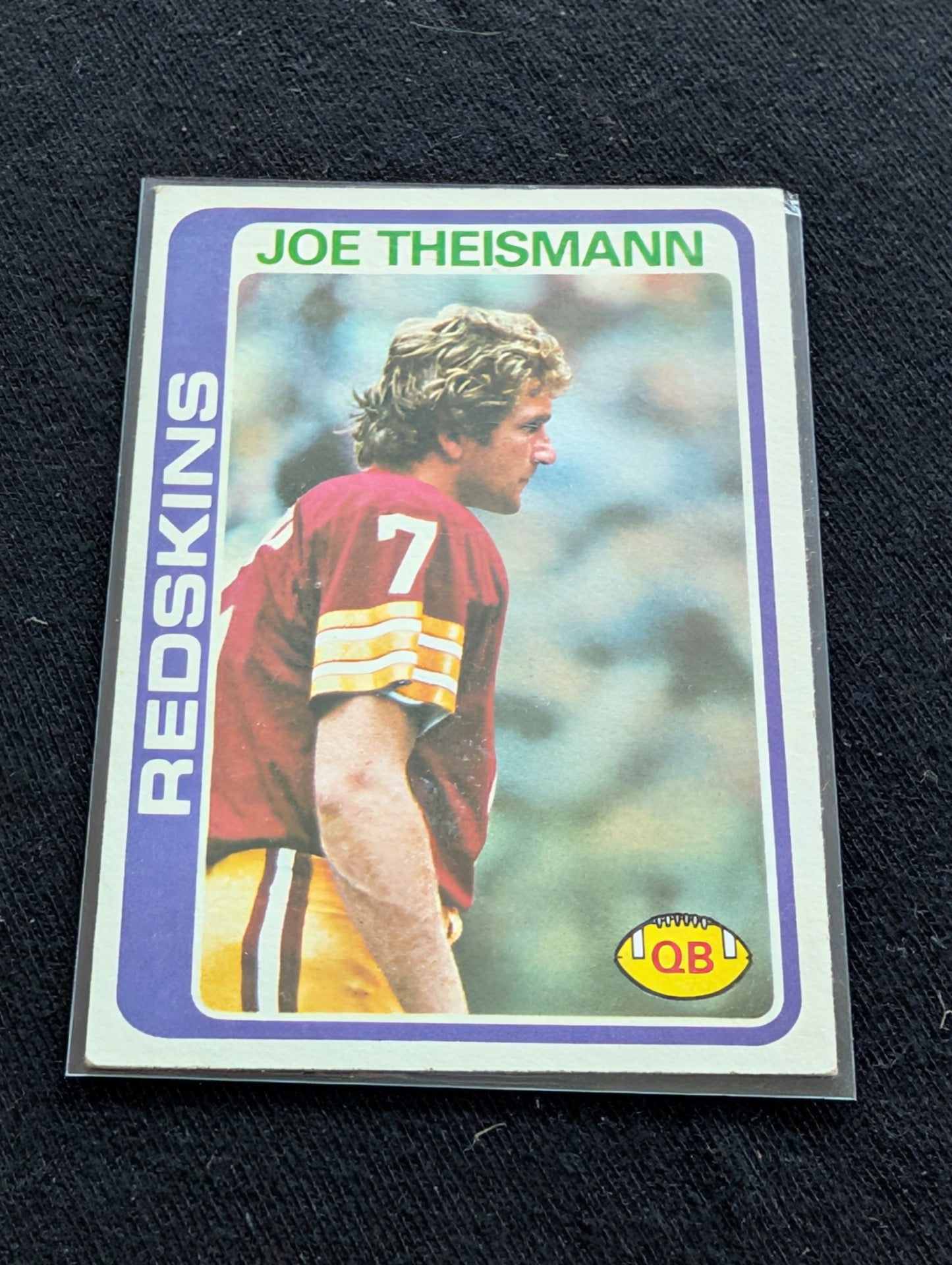 Joe Theismann Redskins MVP Vintage Topps Lot (2) 1980 1981 Super Bowl Champ