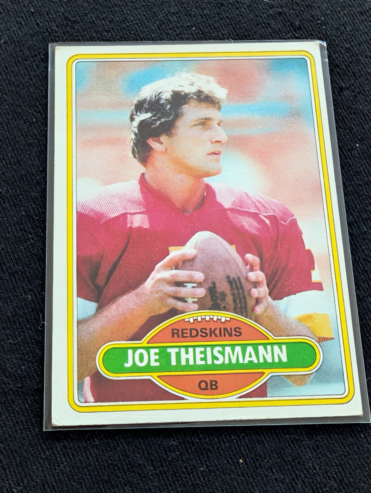 Joe Theismann Redskins MVP Vintage Topps Lot (2) 1980 1981 Super Bowl Champ