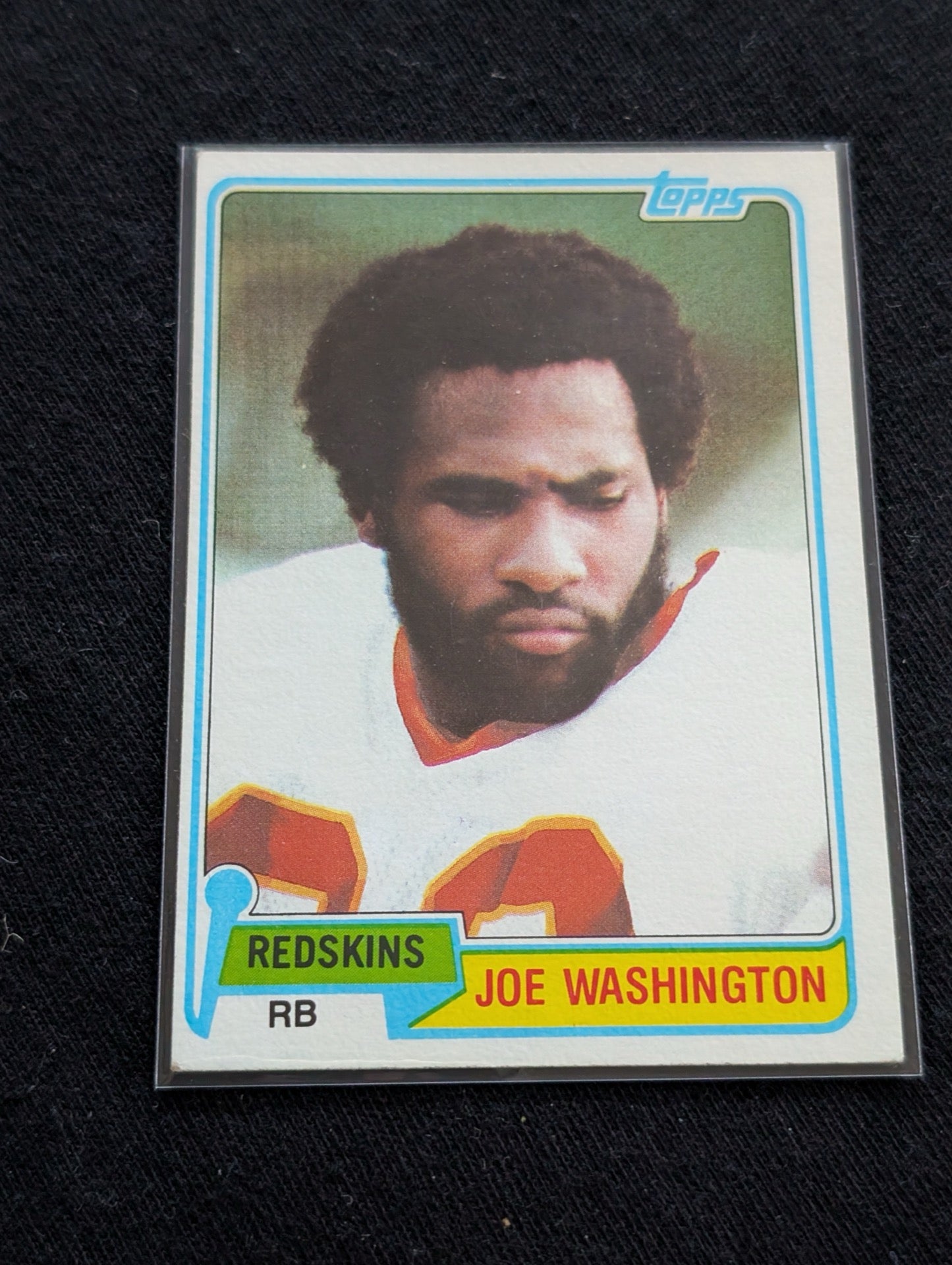 Joe Washington Vintage Topps Lot (2) 1980 Colts & 1981 Redskins Pro Bowl RB