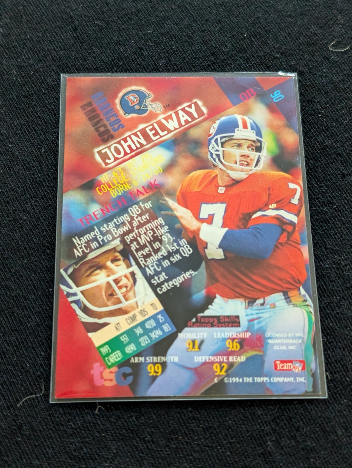 John Elway HOF Broncos Legend QB Lot (8 Cards) 90s Inserts UD Pro Line Score