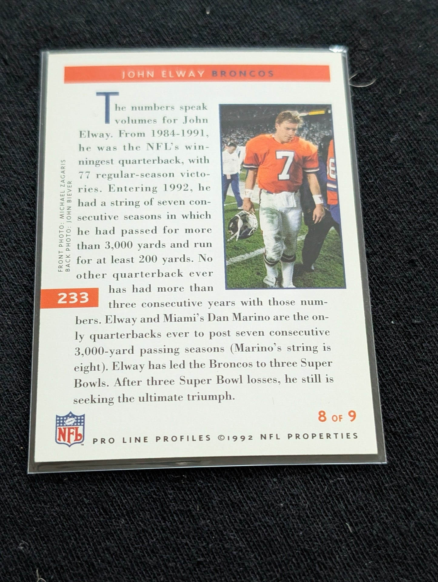 John Elway HOF Broncos Legend QB Lot (8 Cards) 90s Inserts UD Pro Line Score