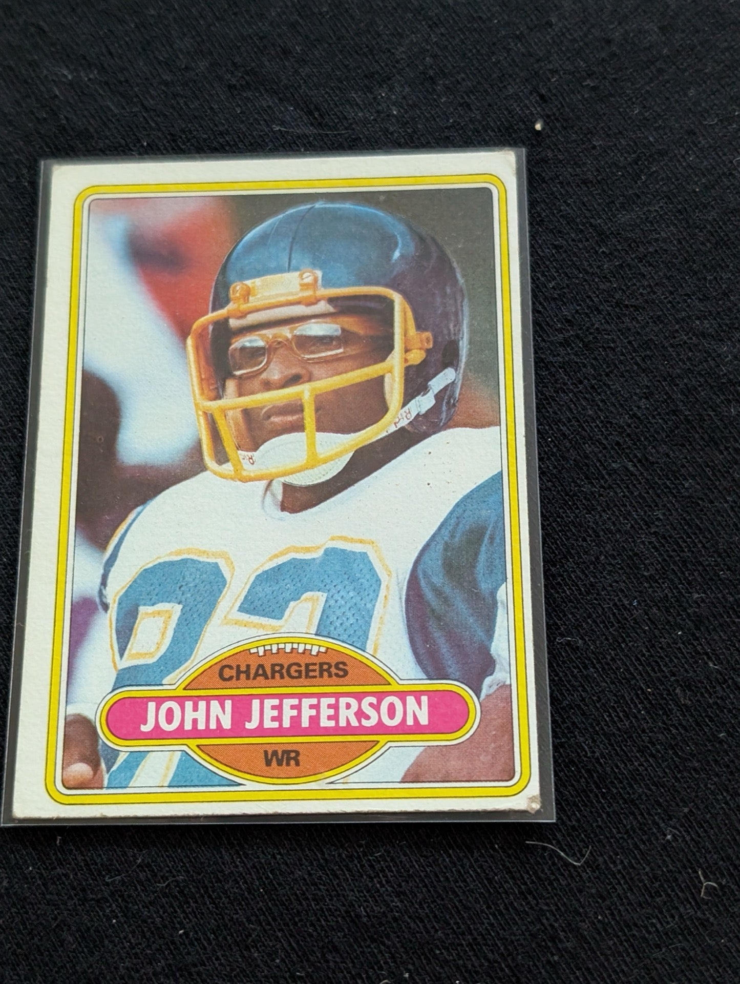 John Jefferson Chargers Vintage Topps Lot (2) 1980 & 1981 "Super Action"