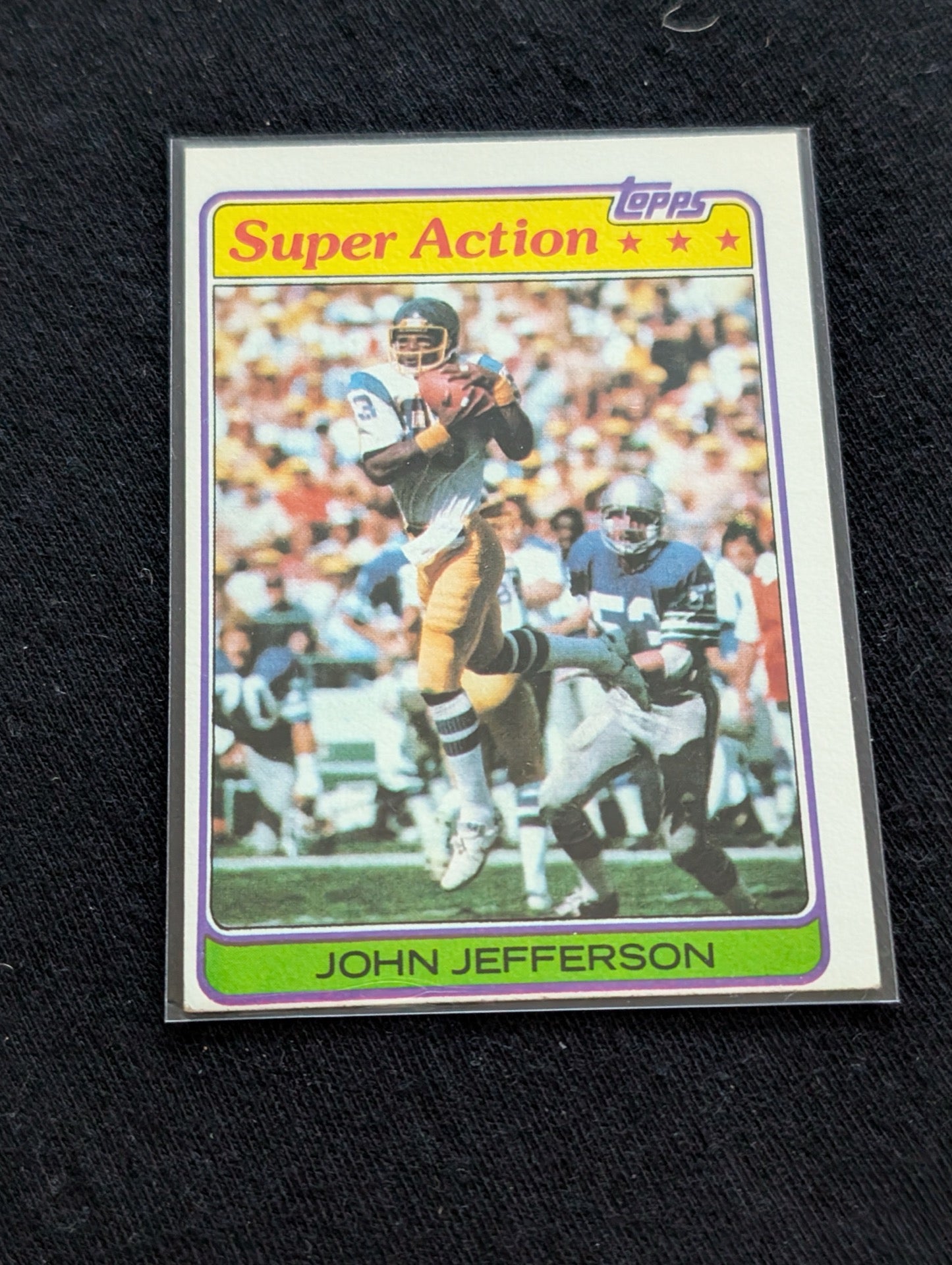 John Jefferson Chargers Vintage Topps Lot (2) 1980 & 1981 "Super Action"