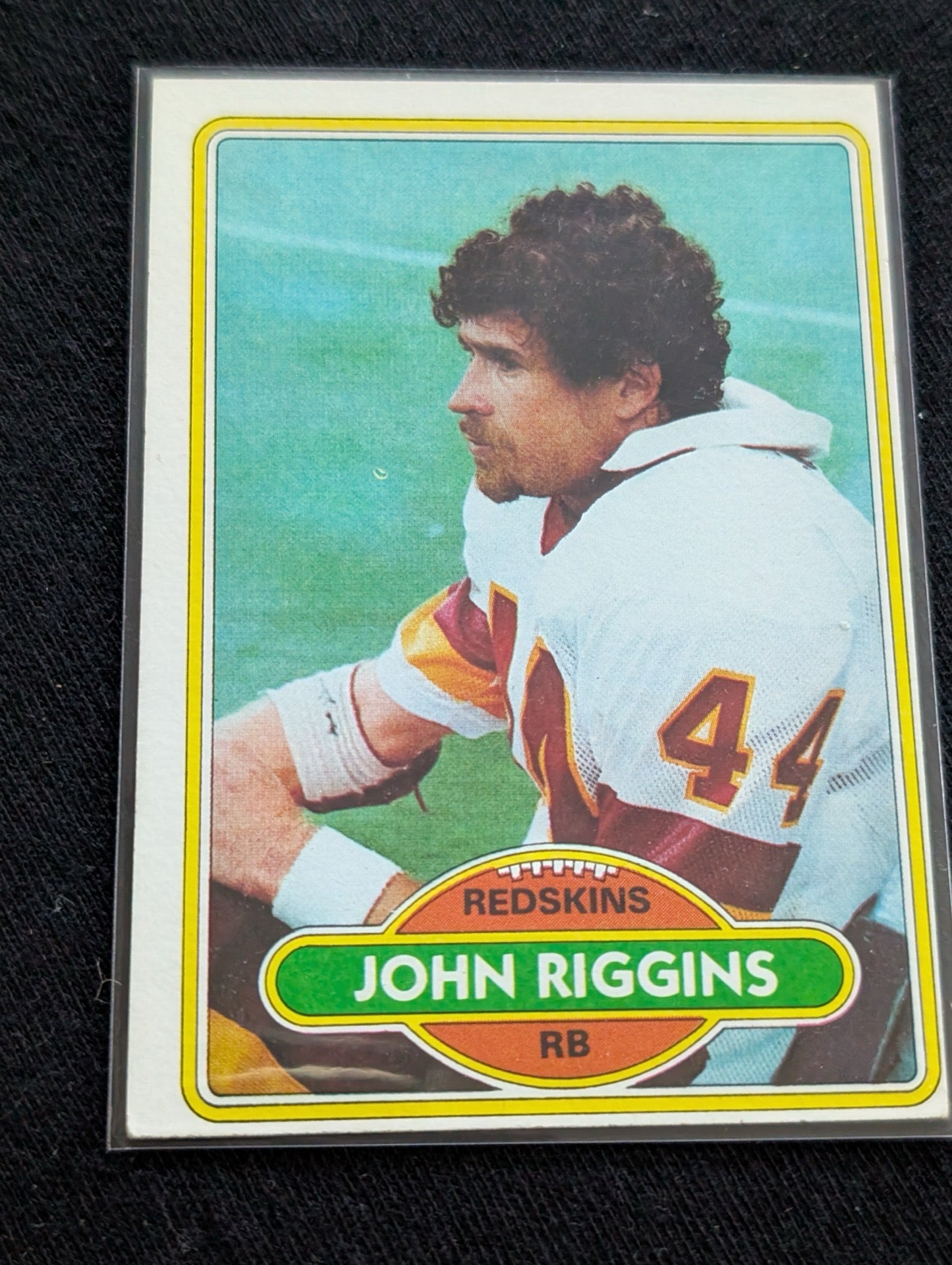 John Riggins HOF Redskins Legend Vintage Topps Lot (2) 1980 1981 "The Diesel"
