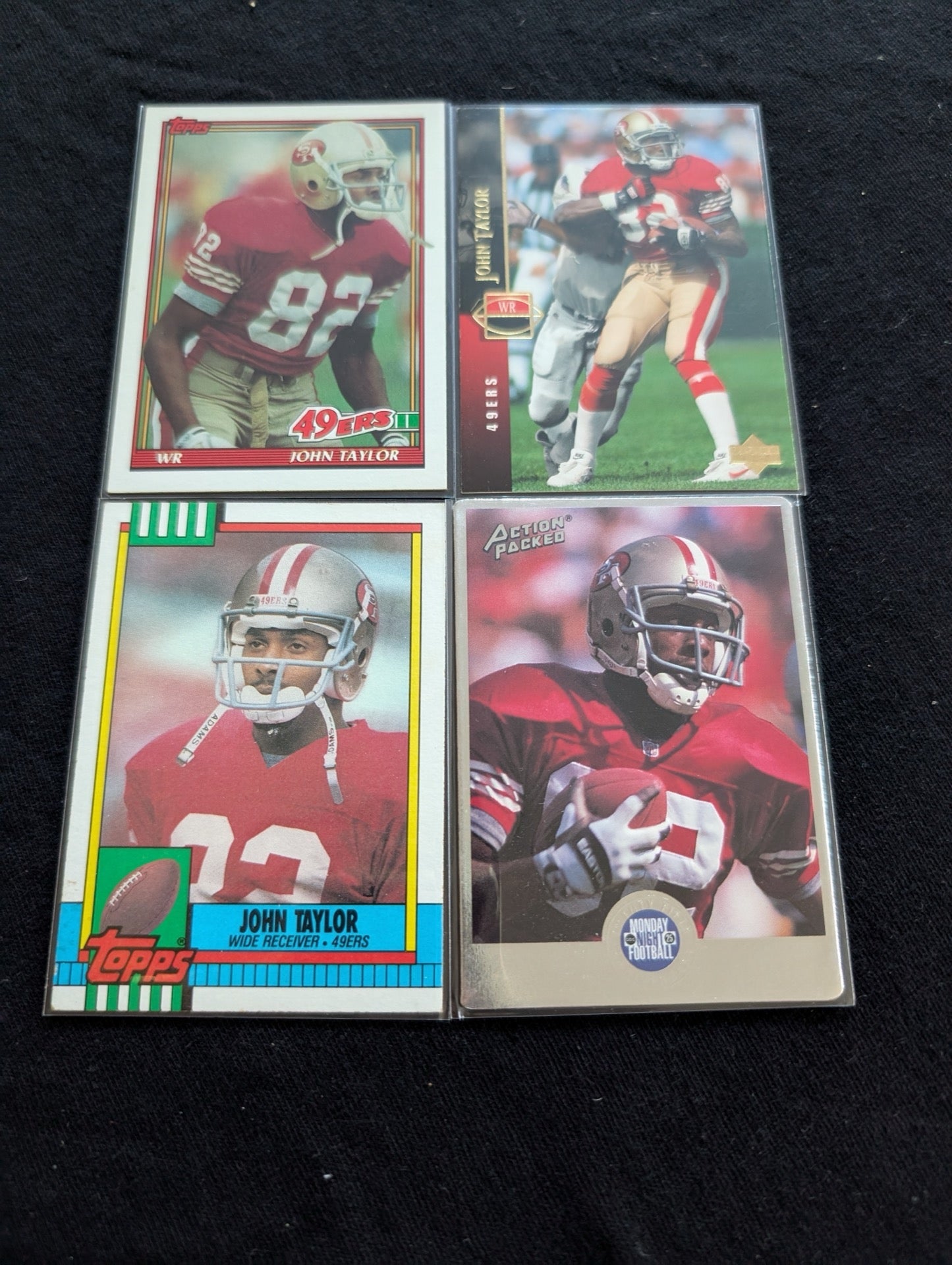 John Taylor 49ers Dynasty Legend Lot (4) 3x Super Bowl Champ 1990-1991