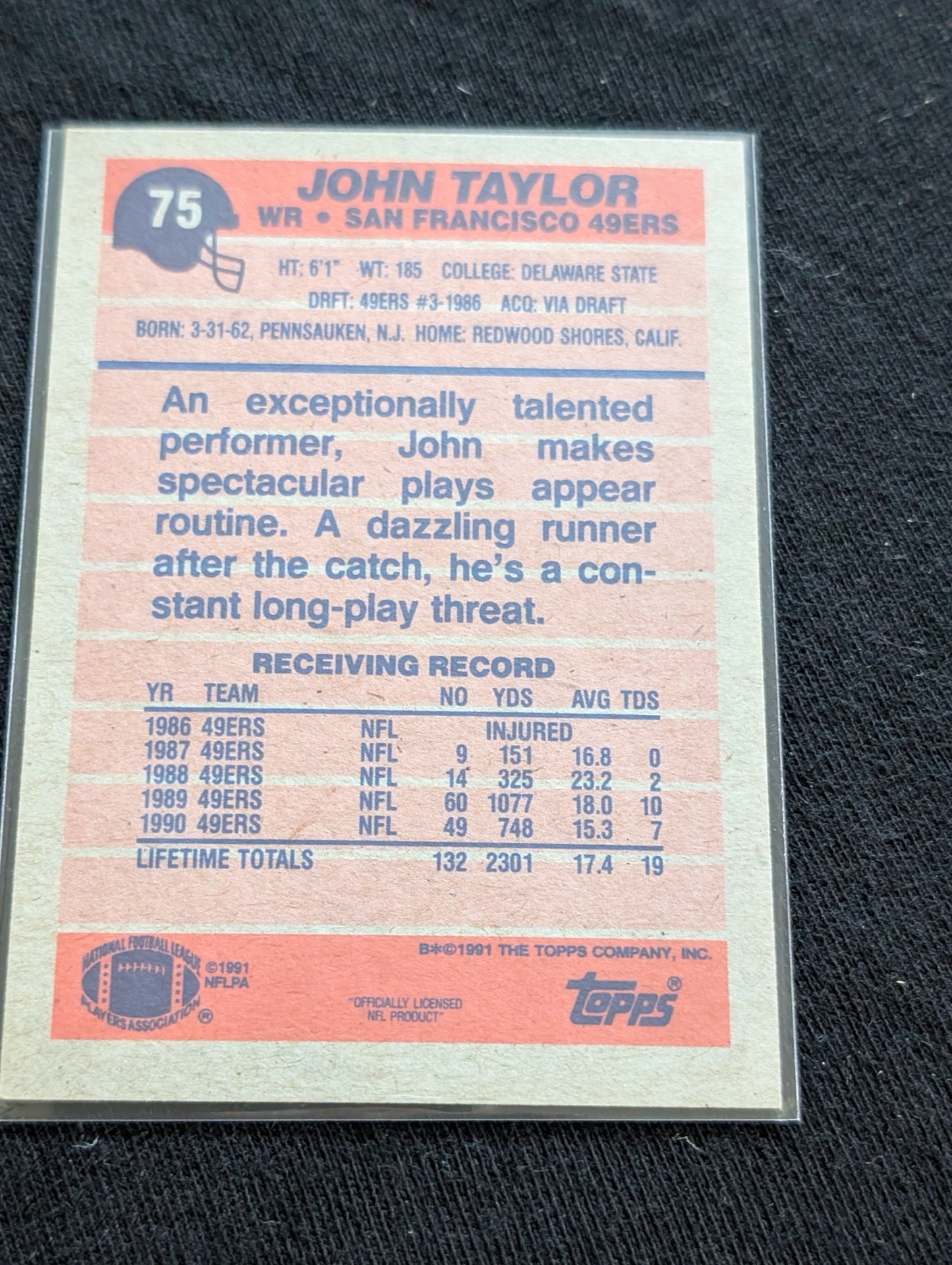 John Taylor 49ers Dynasty Legend Lot (4) 3x Super Bowl Champ 1990-1991