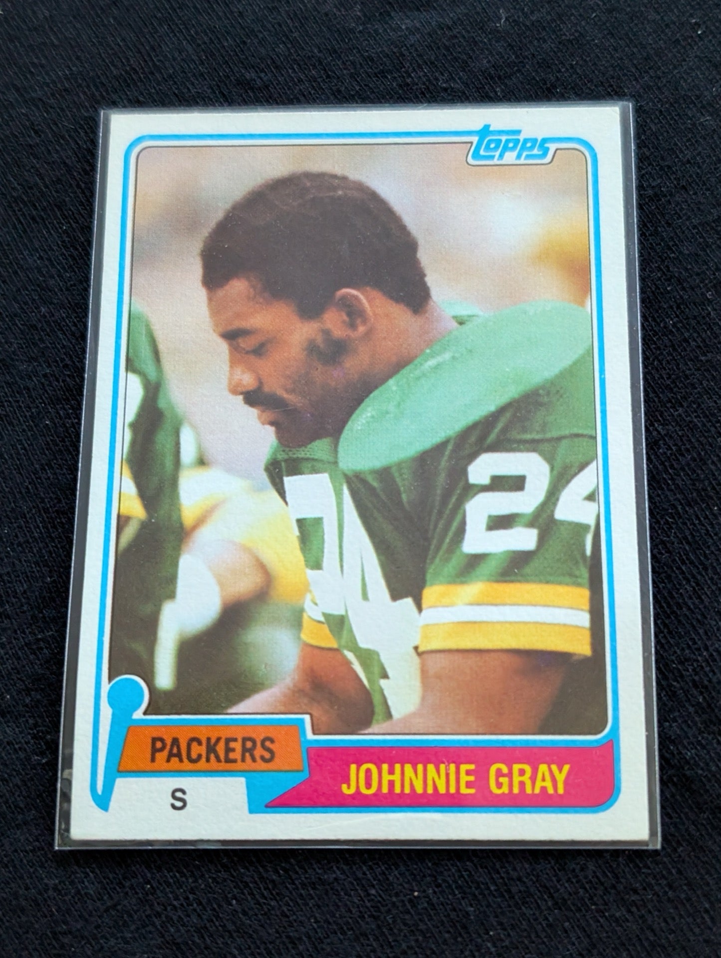 Johnnie Gray Green Bay Packers Vintage Topps Lot (2) 1981 1982