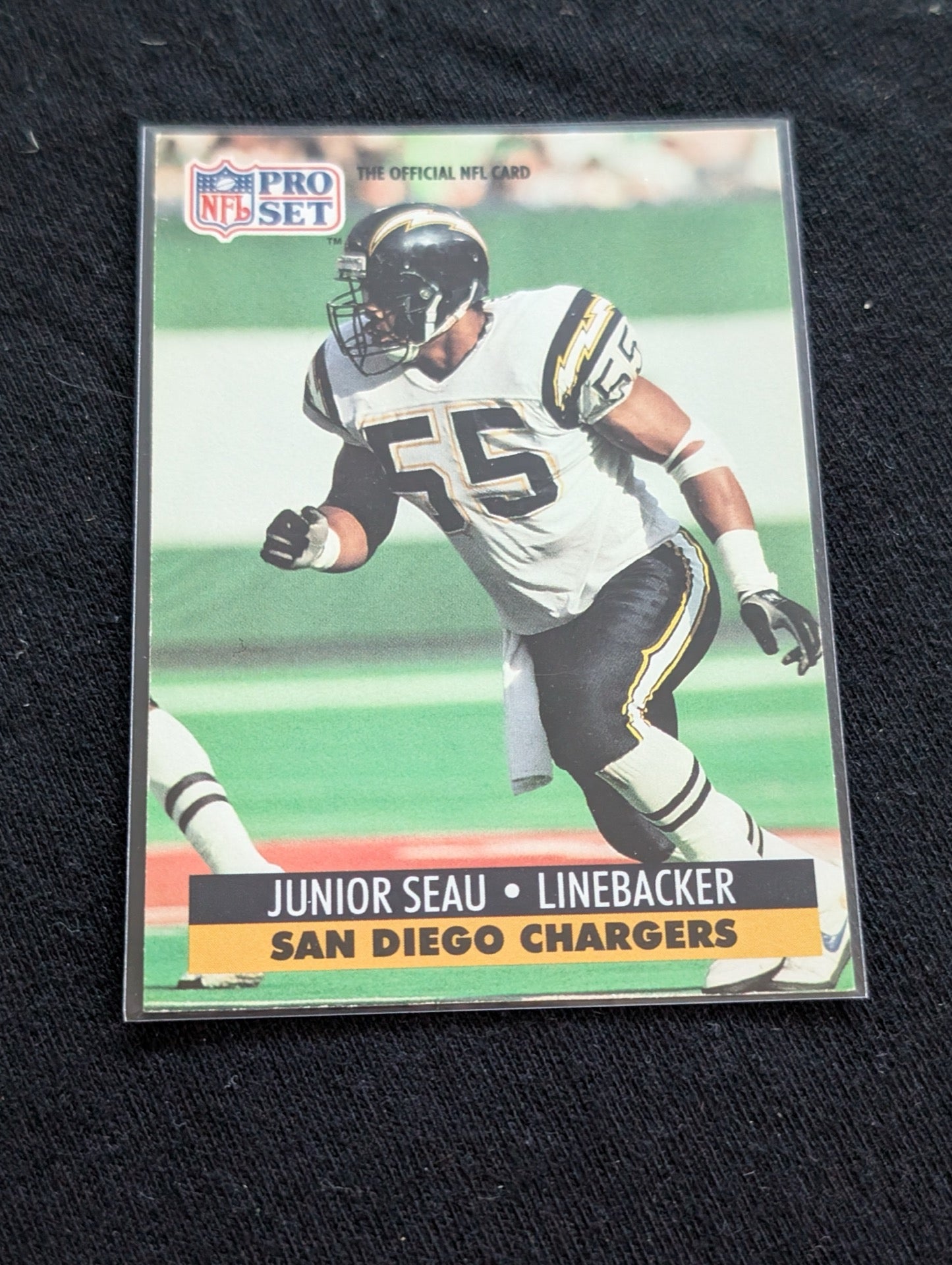 Junior Seau HOF Chargers Legend Lot (3) 1991 Pro Set, 1994-95 Collector's Choice