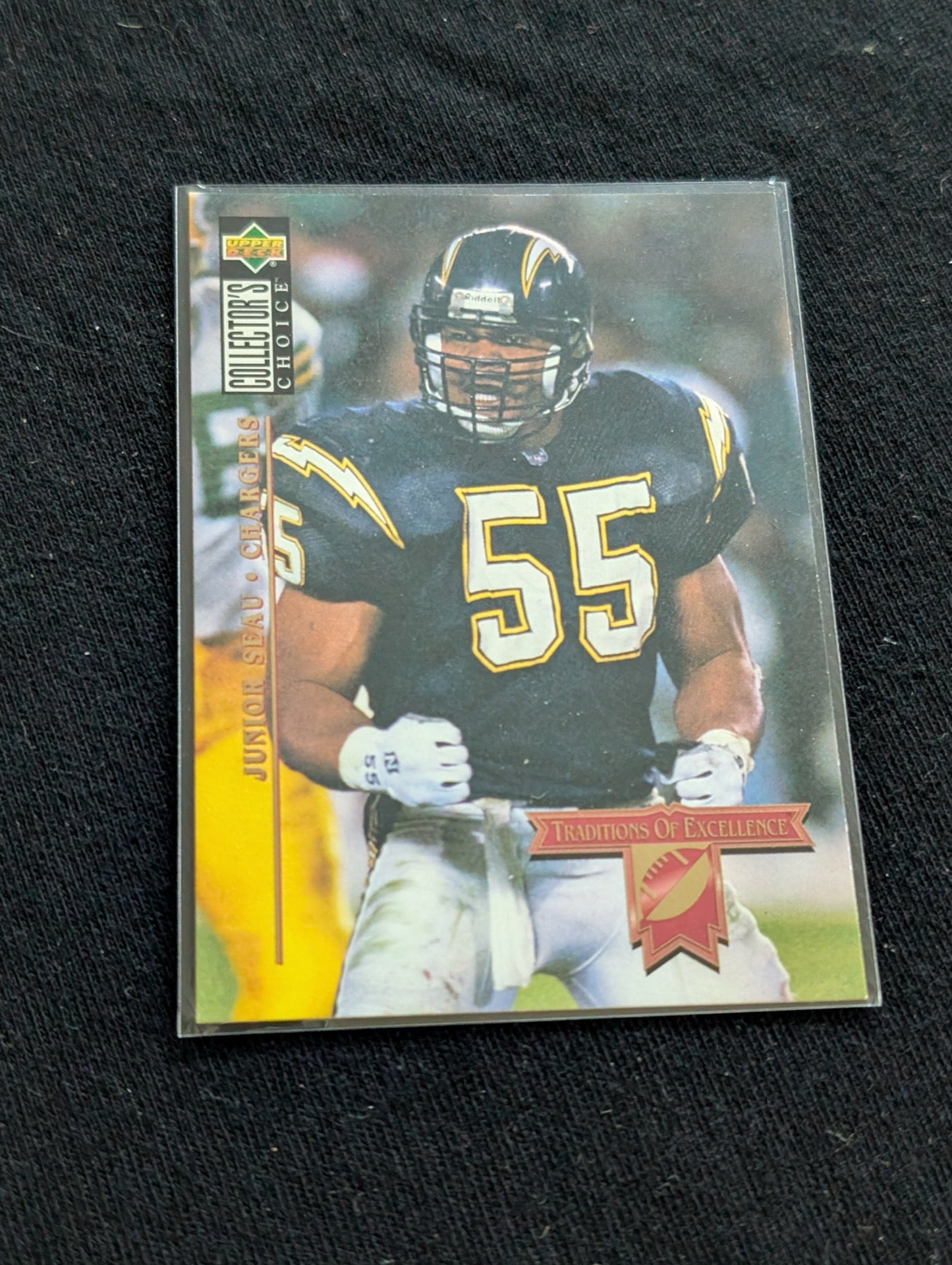 Junior Seau HOF Chargers Legend Lot (3) 1991 Pro Set, 1994-95 Collector's Choice