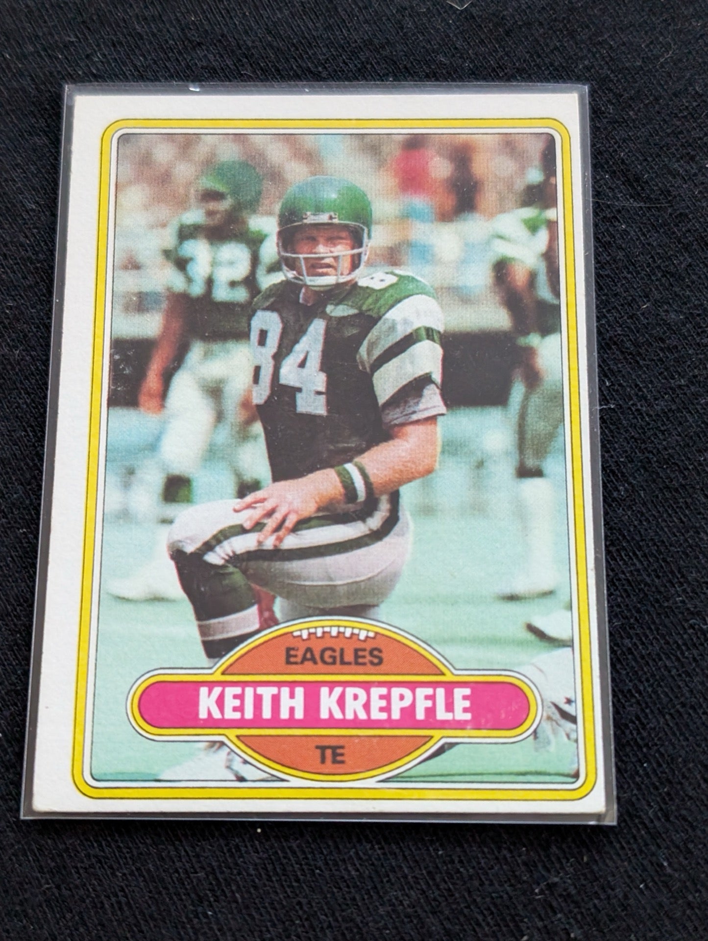 Keith Krepfle Eagles TE Vintage Topps Lot (3) 1980-1982 Super Bowl XV