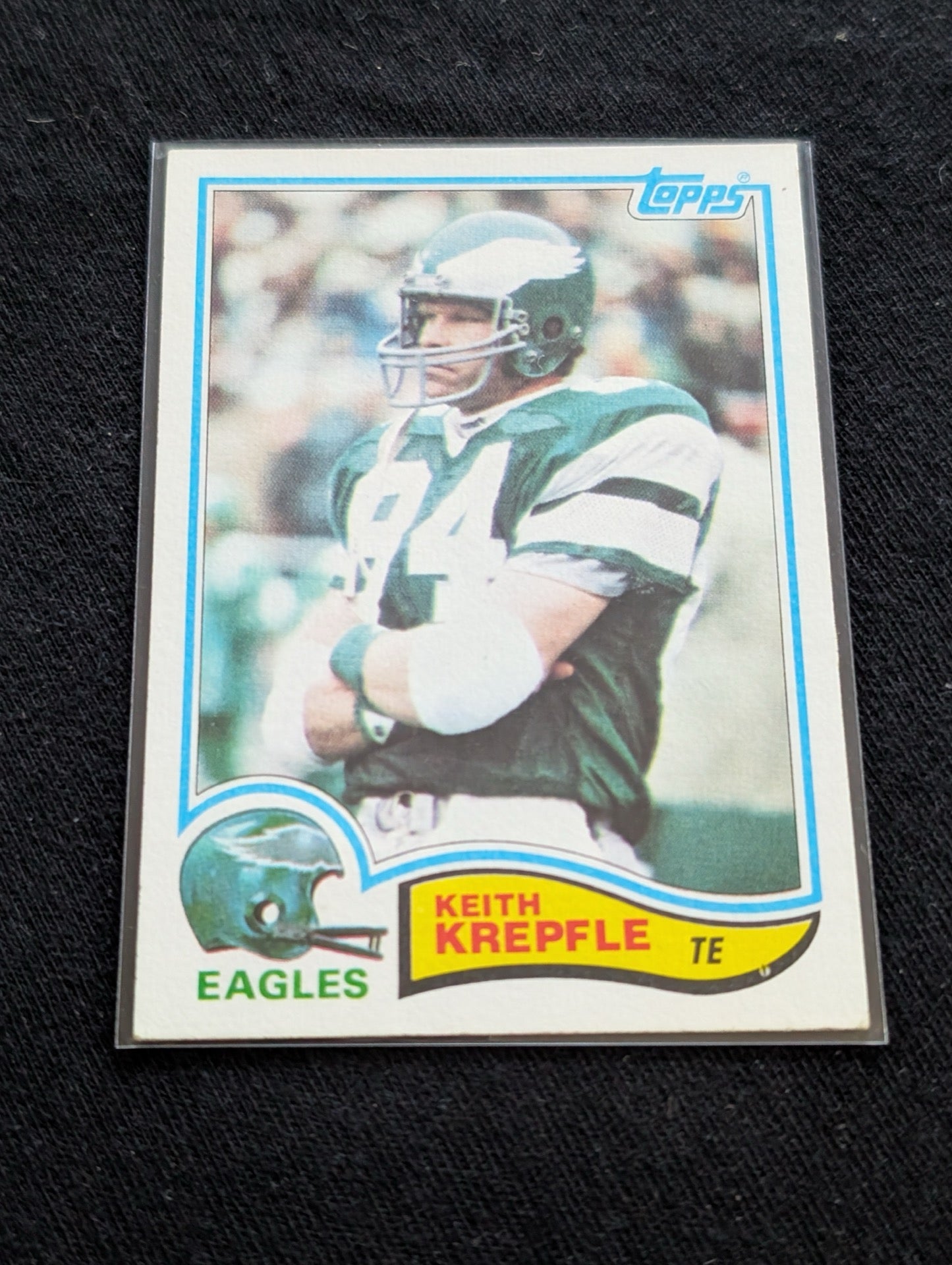 Keith Krepfle Eagles TE Vintage Topps Lot (3) 1980-1982 Super Bowl XV
