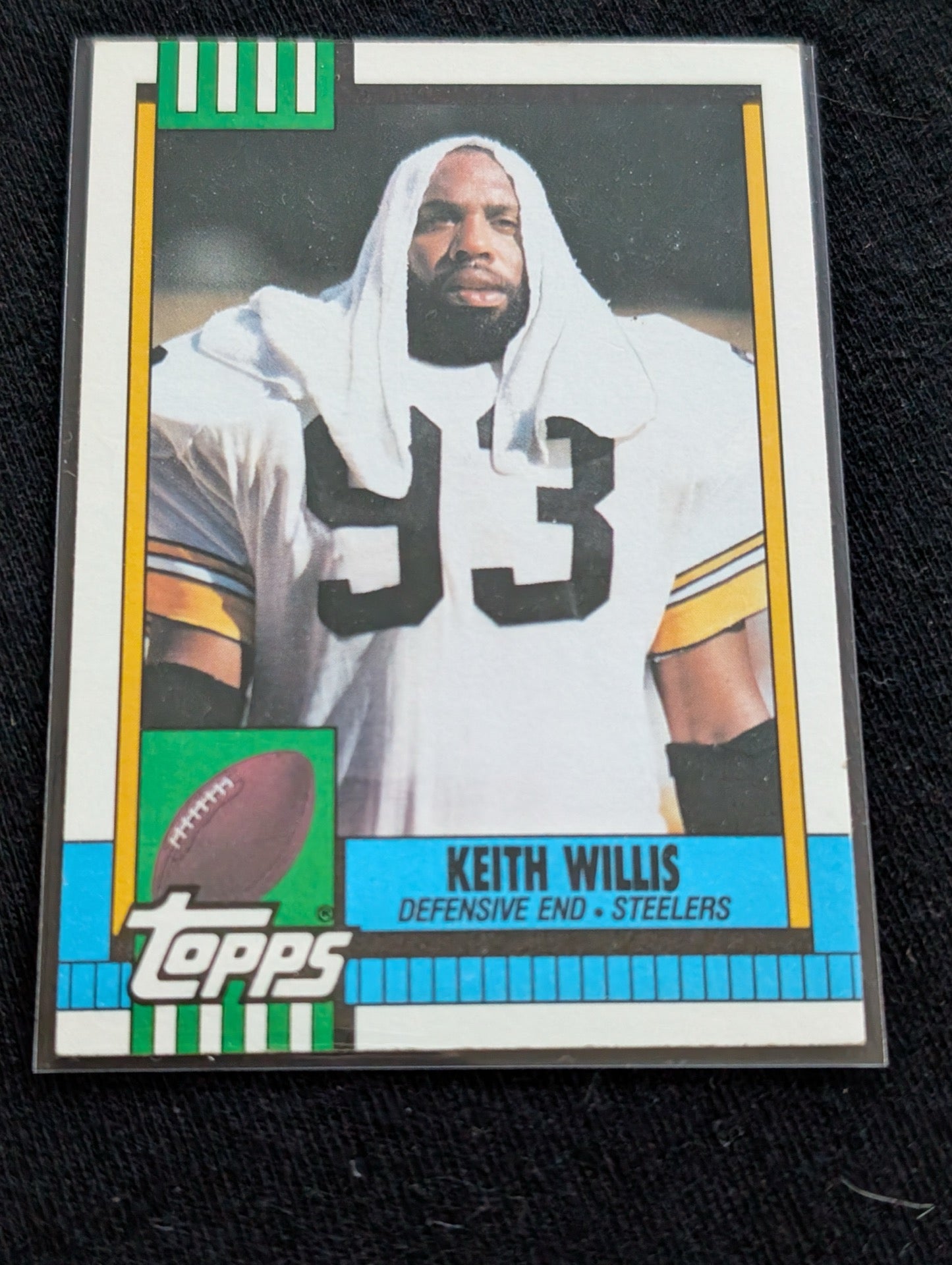 Keith Willis Steelers DE Player Lot (4) 1990-1991 Topps Pro Set