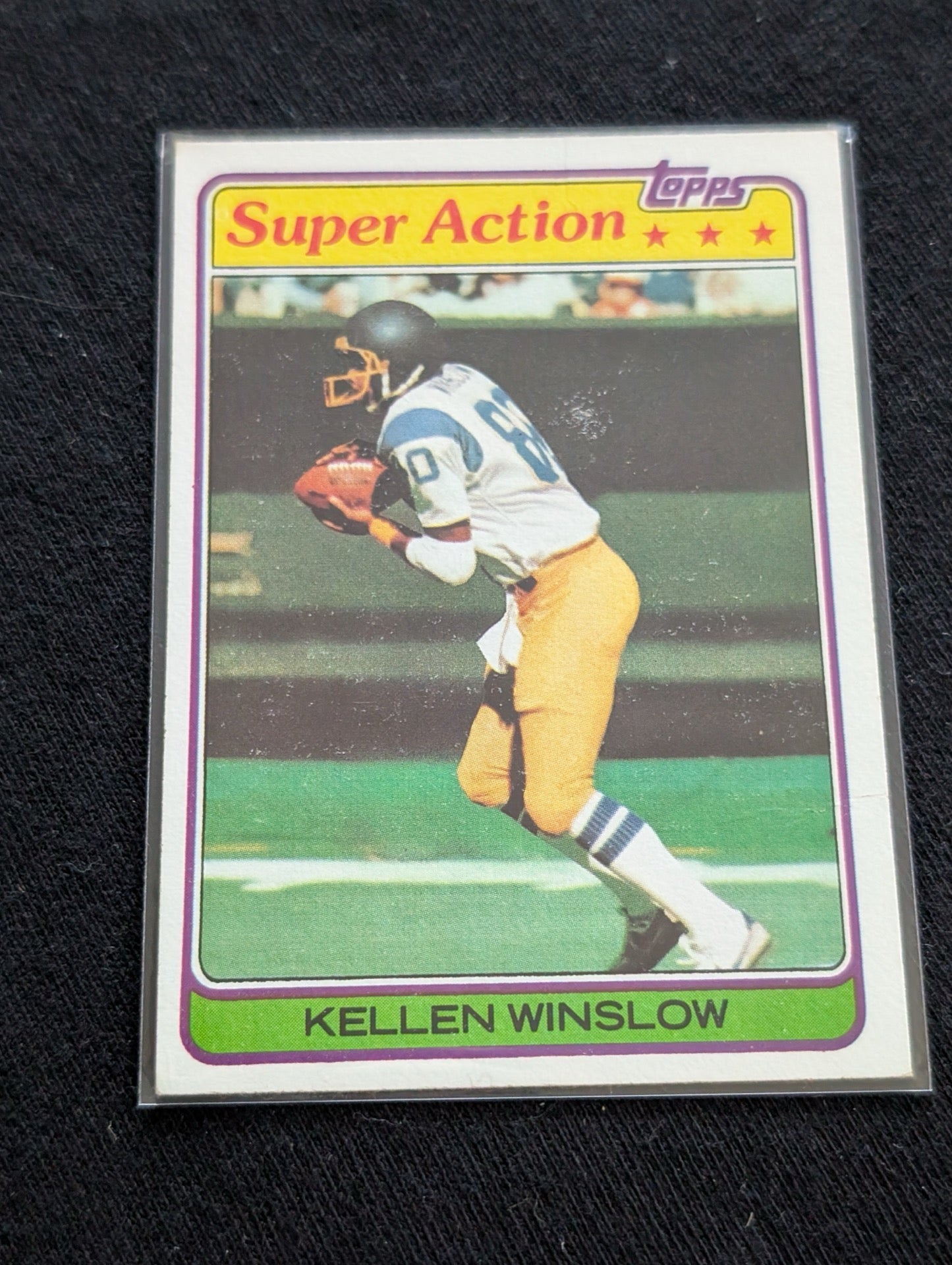Kellen Winslow HOF Chargers Vintage Topps Lot (2) 1981 All-Pro & Super Action