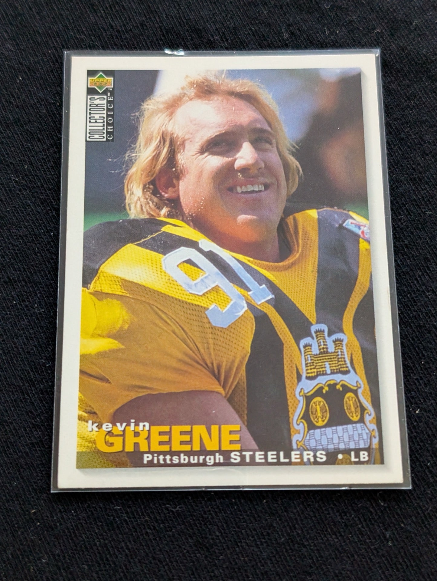 Kevin Greene HOF Legend Lot (5) Steelers Rams 1990 Topps 1994-95 UD Gold