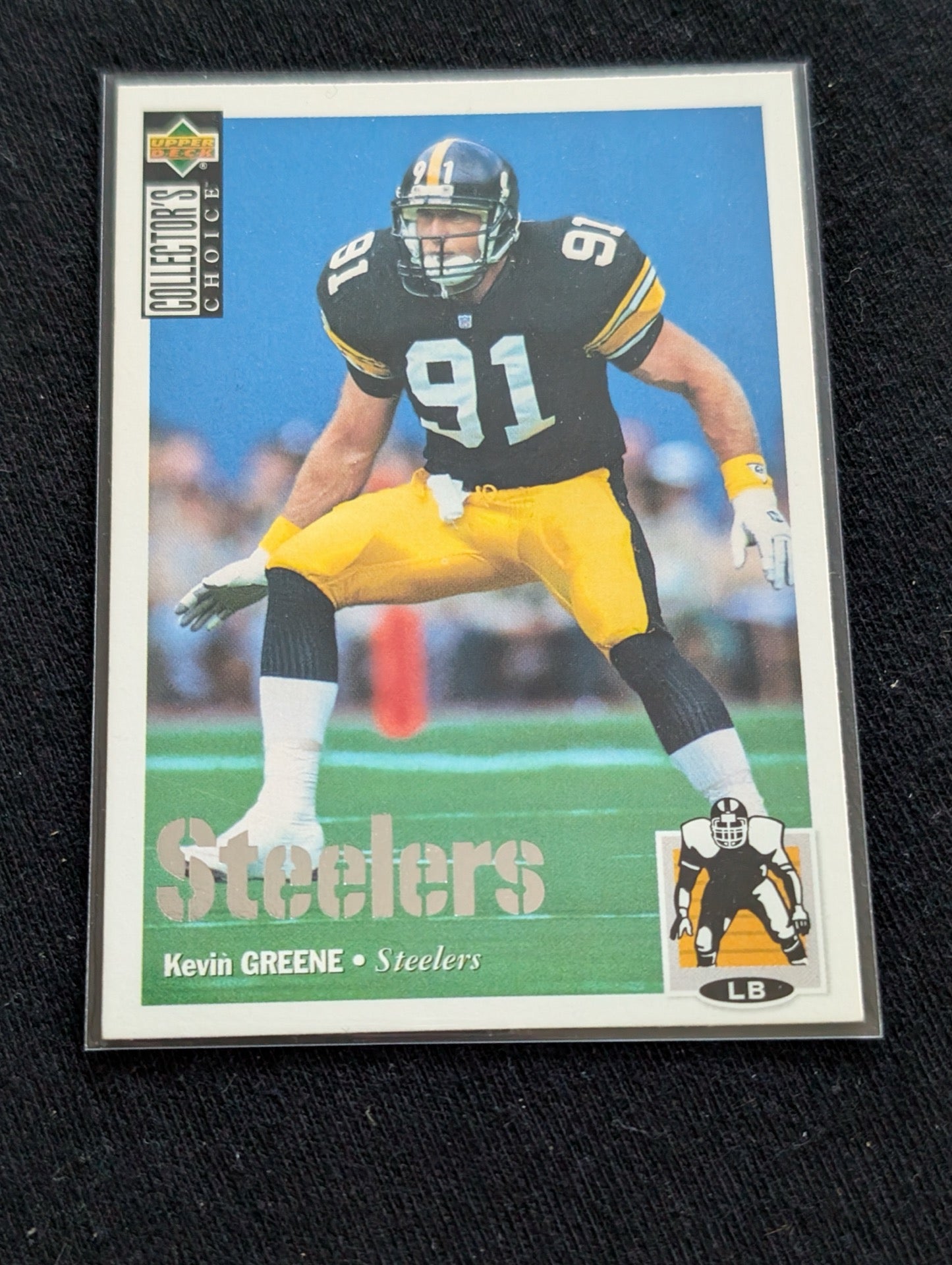 Kevin Greene HOF Legend Lot (5) Steelers Rams 1990 Topps 1994-95 UD Gold