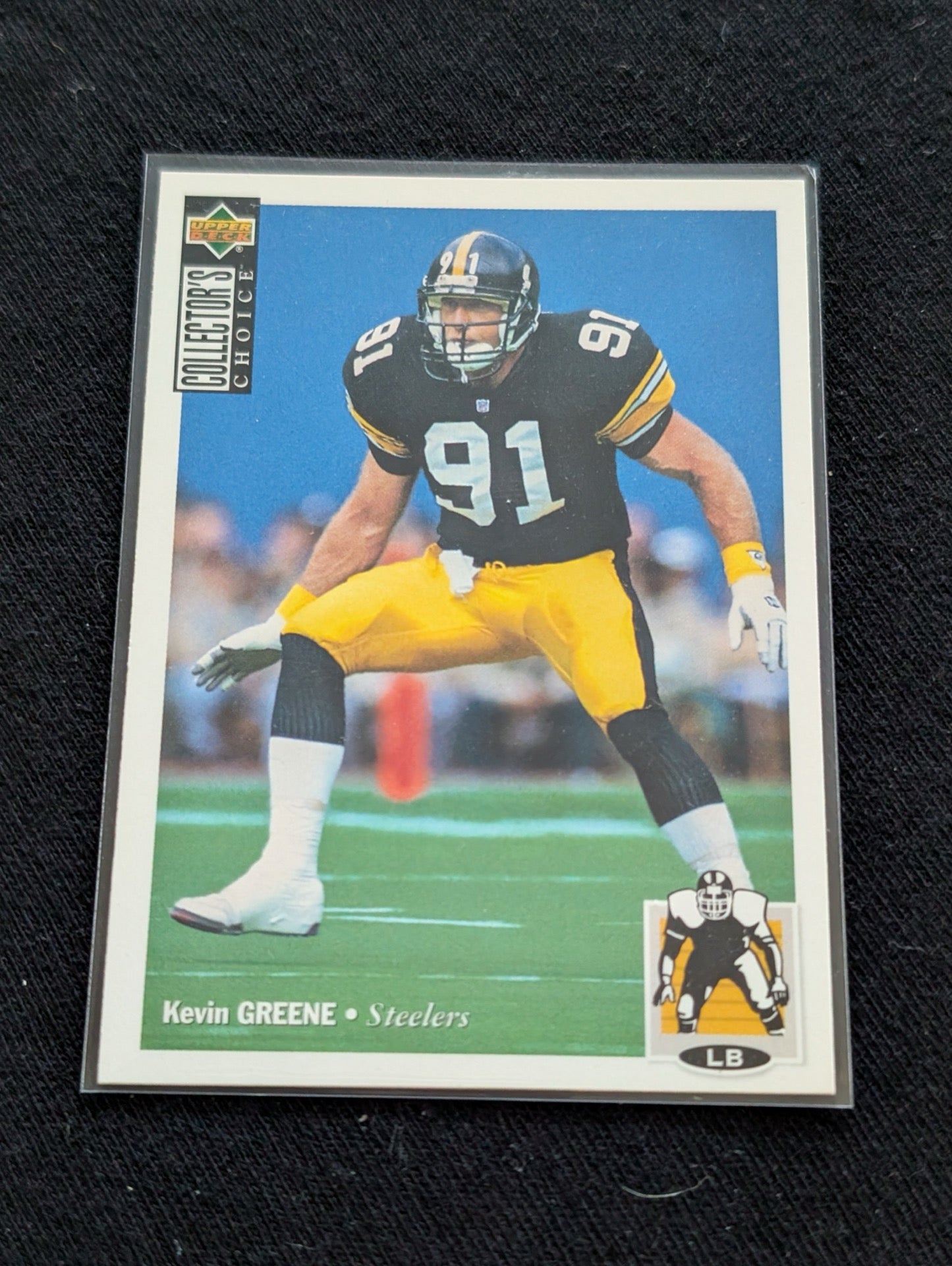 Kevin Greene HOF Steelers Lot (2) 1994 Collector's Choice Matched Pair