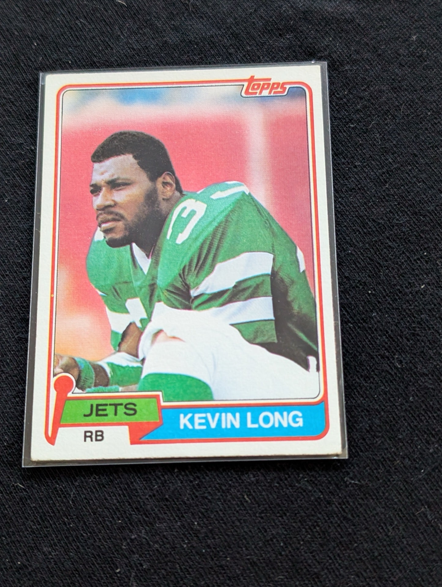 Kevin Long New York Jets Vintage Topps Lot (2) 1980 1981