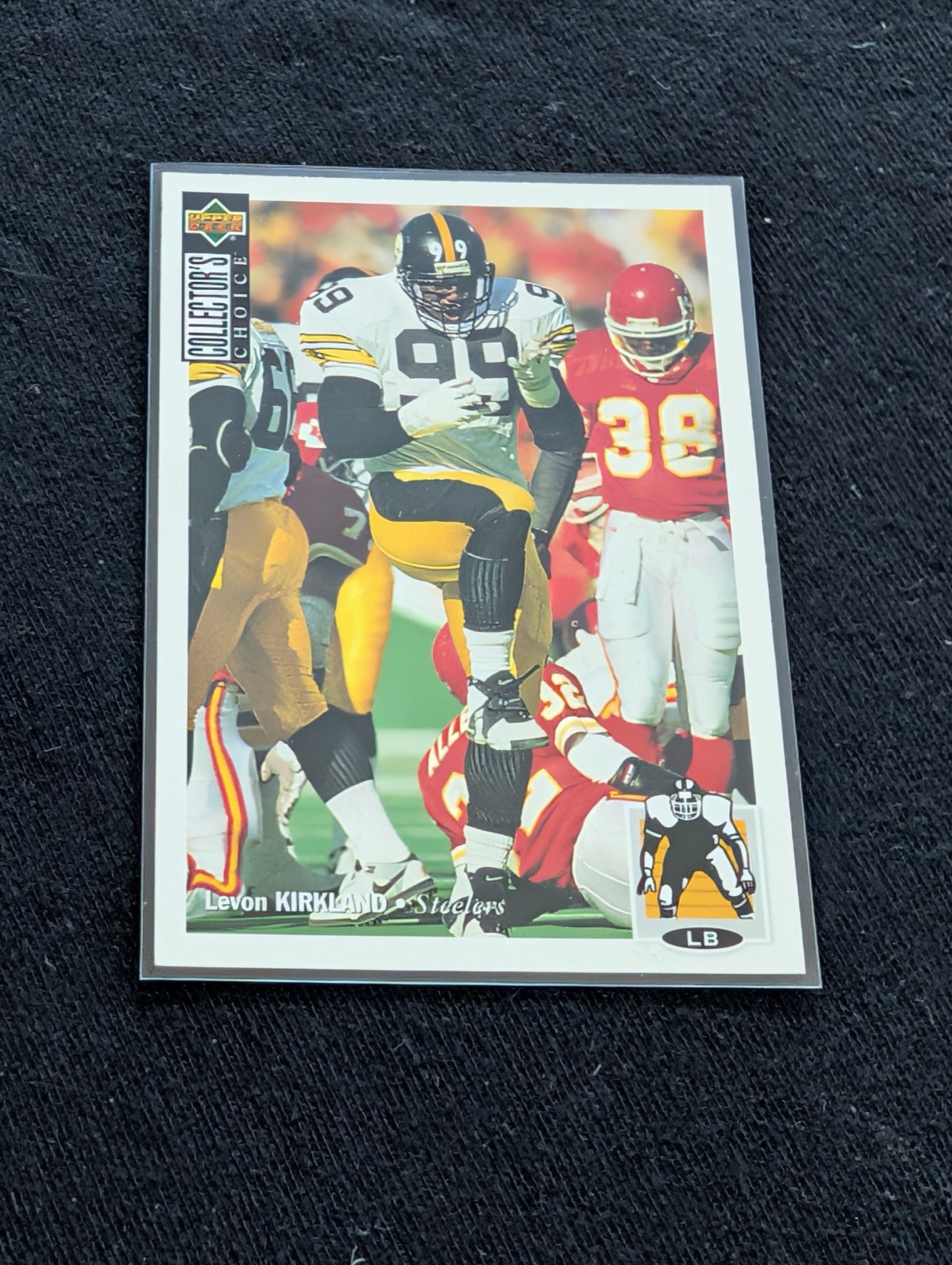 Levon Kirkland & Huey Richardson Steelers LB Lot (4) 90s Topps Pro Set Score UD