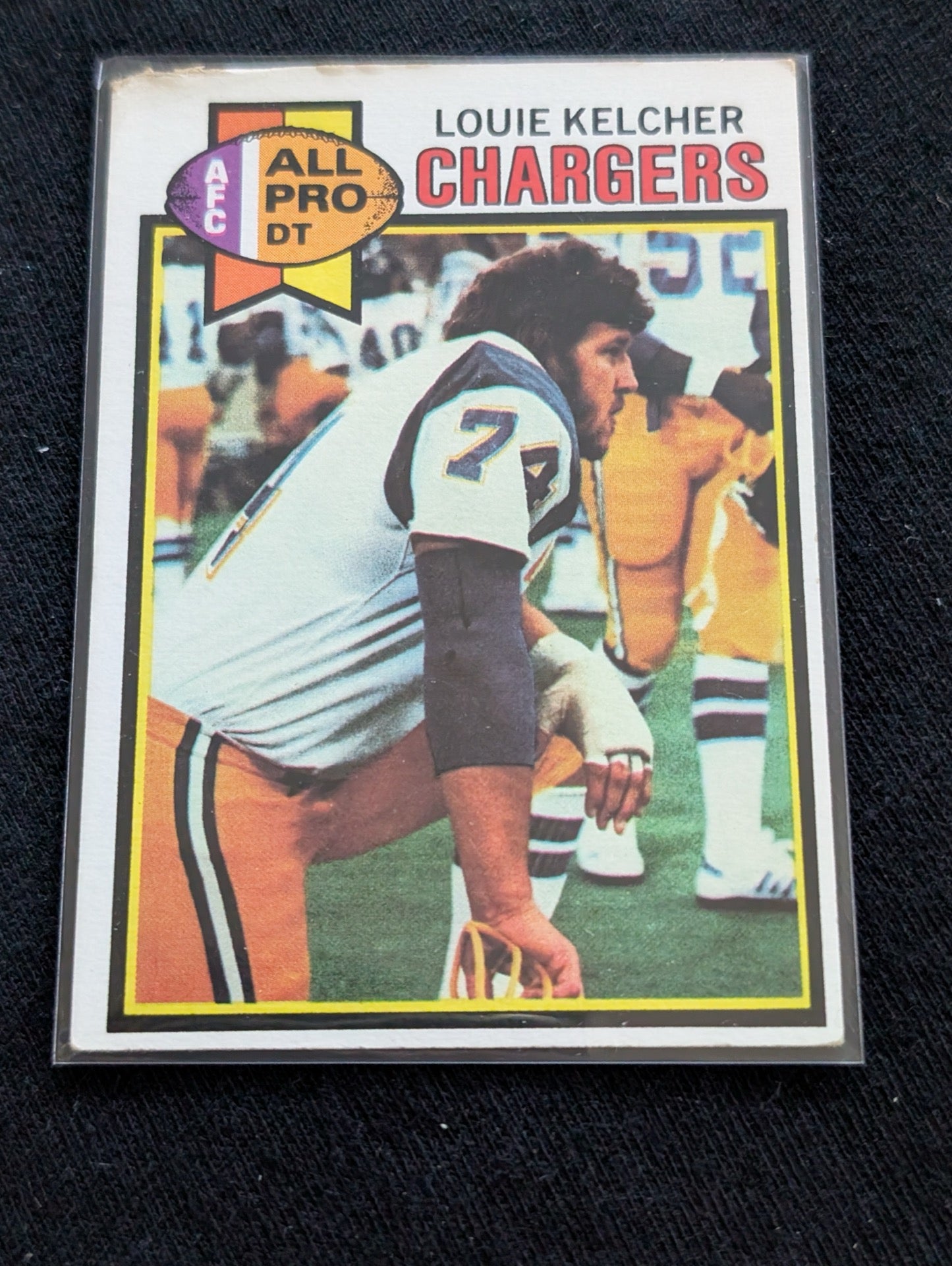Louie Kelcher Chargers Legend Vintage Topps Lot (3) All-Pro DT 1980-1982