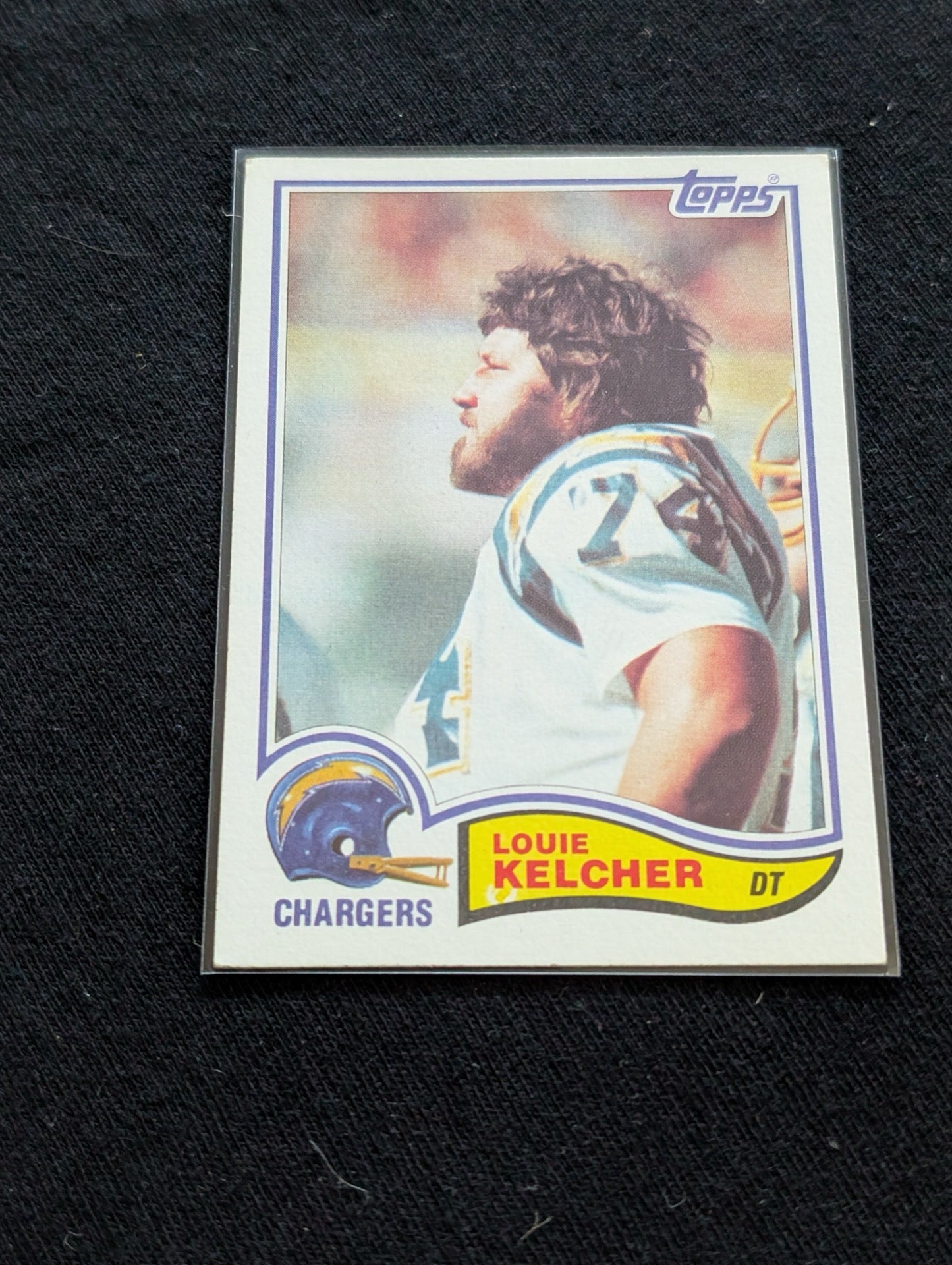 Louie Kelcher Chargers Legend Vintage Topps Lot (3) All-Pro DT 1980-1982