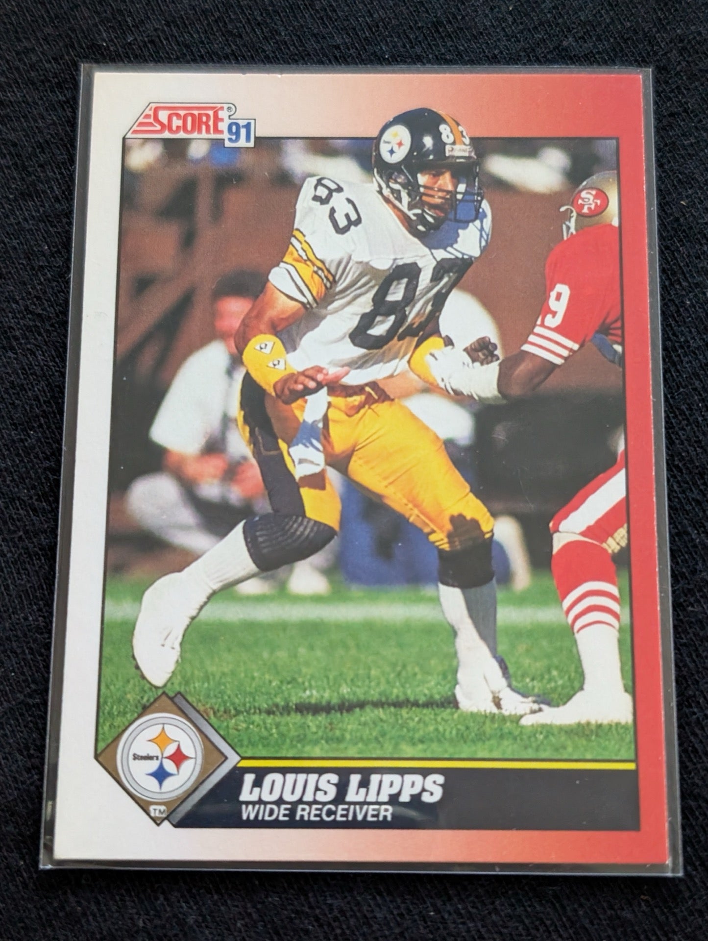Louis Lipps Steelers Legend Lot (4) 1990-1992 Pro Bowl WR ROY Topps Score UD