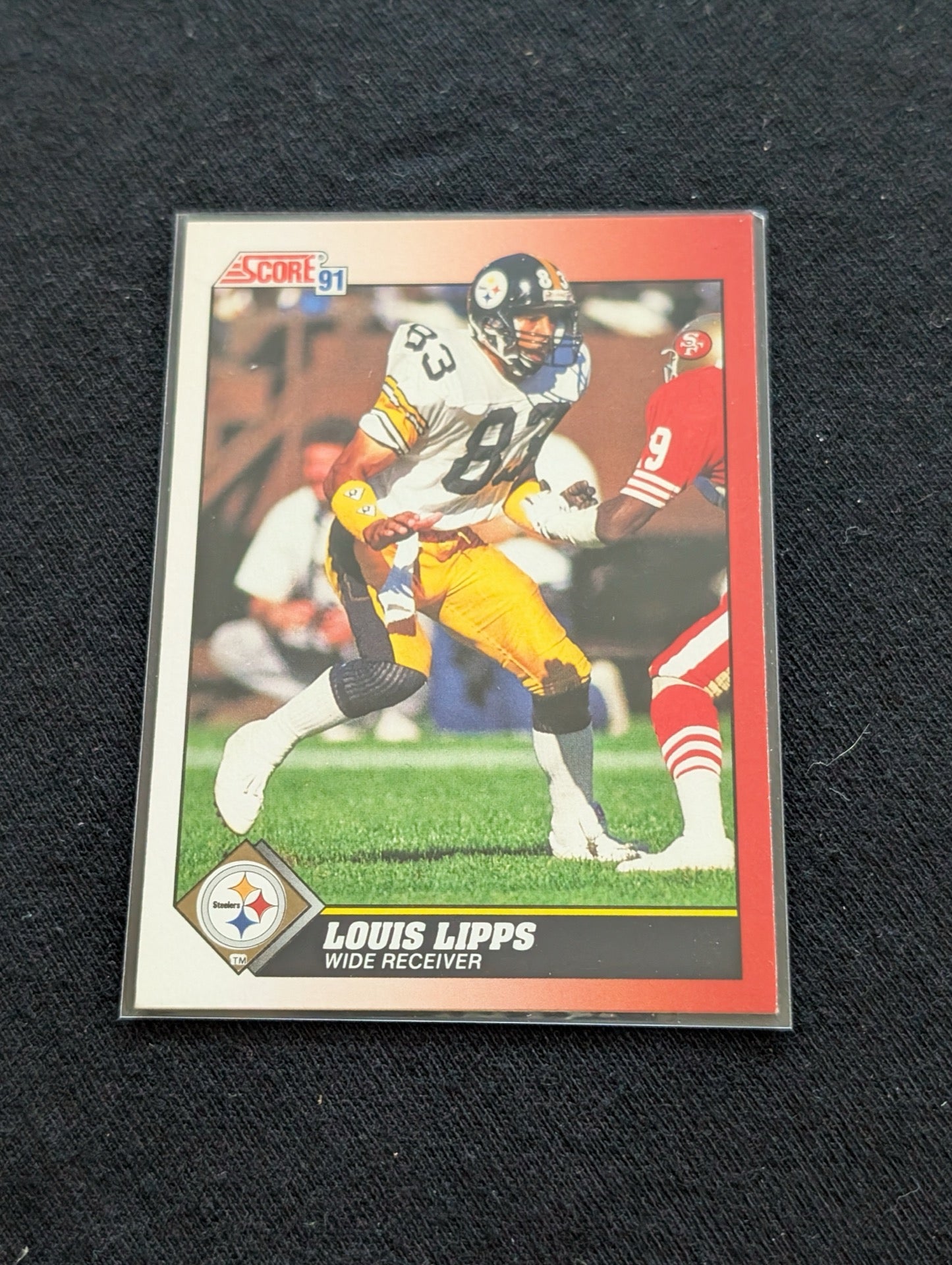 Louis Lipps Steelers Legend Lot (2) 1991 Score & 1992 Upper Deck Pro Bowl WR