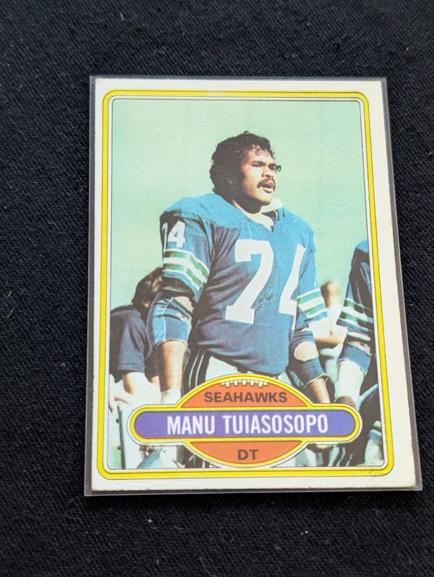 Manu Tuiasosopo Seahawks Vintage Topps Lot (2) 1980 & 1981