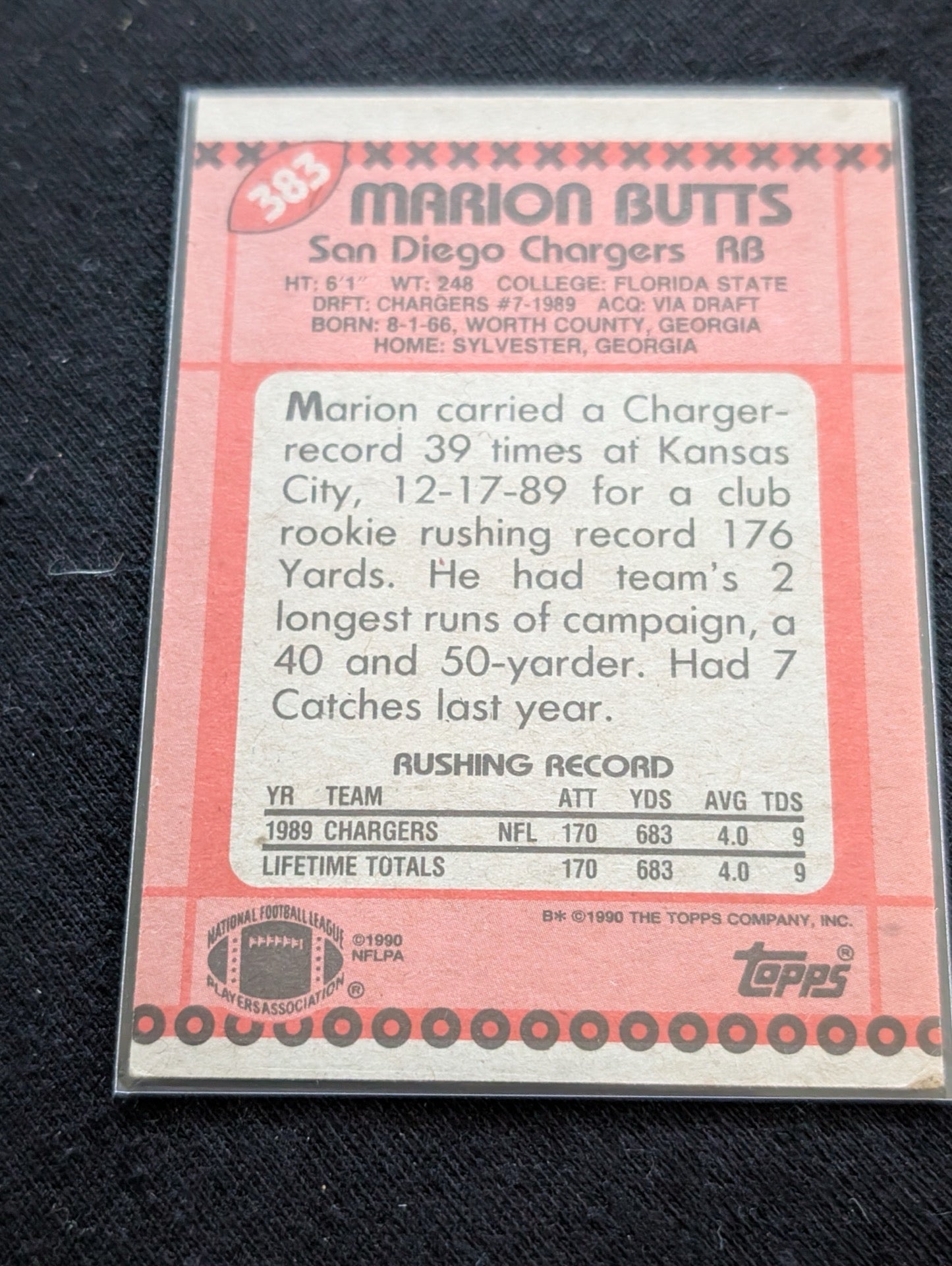 Marion Butts Chargers Pro Bowl RB Lot (6) Topps Pro Set Score Skybox UD RC