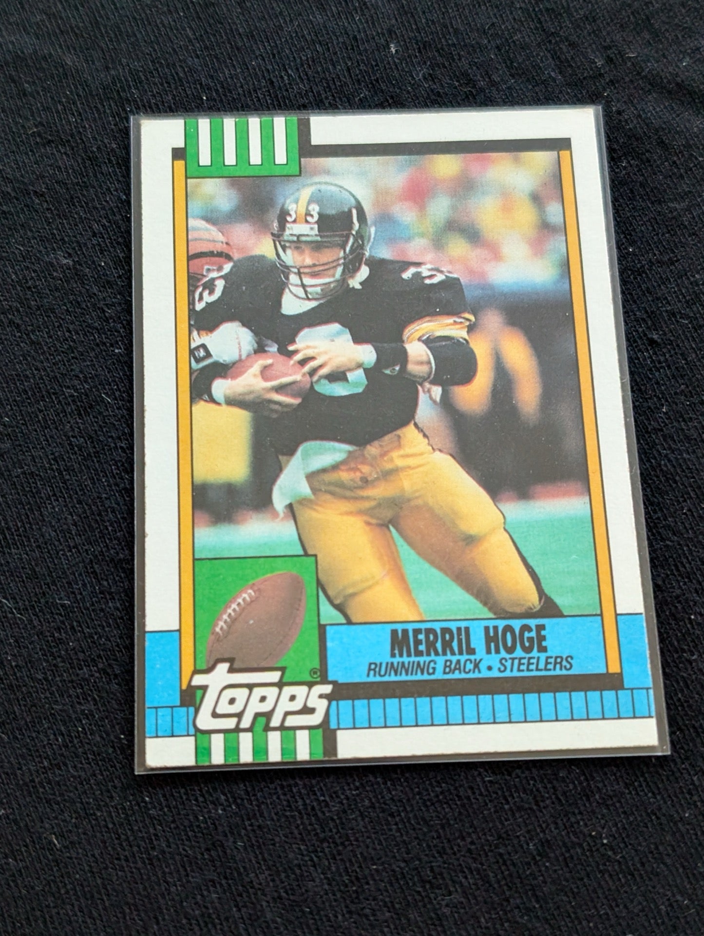 Merril Hoge Steelers RB/FB Lot (4) 1990-1991 Topps Pro Set Pacific