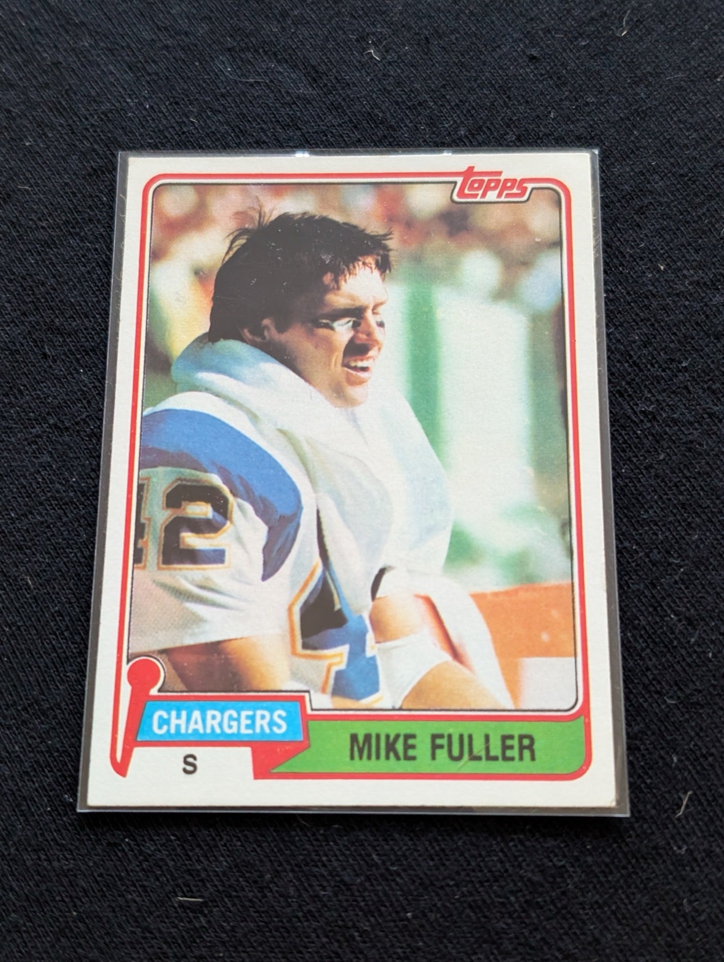 Mike Fuller San Diego Chargers Vintage Topps Lot (2) 1980 & 1981 Safety
