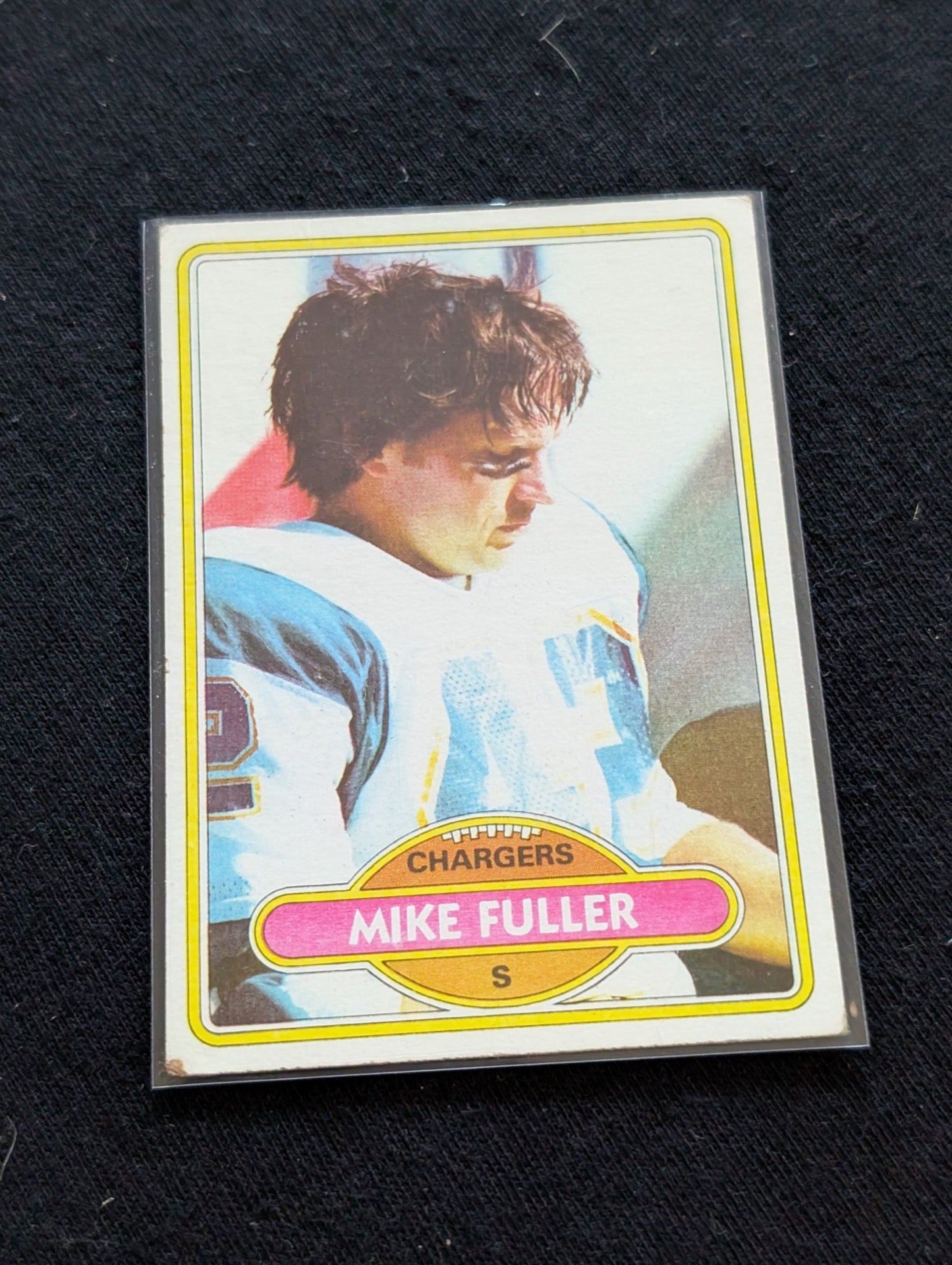 Mike Fuller San Diego Chargers Vintage Topps Lot (2) 1980 & 1981 Safety