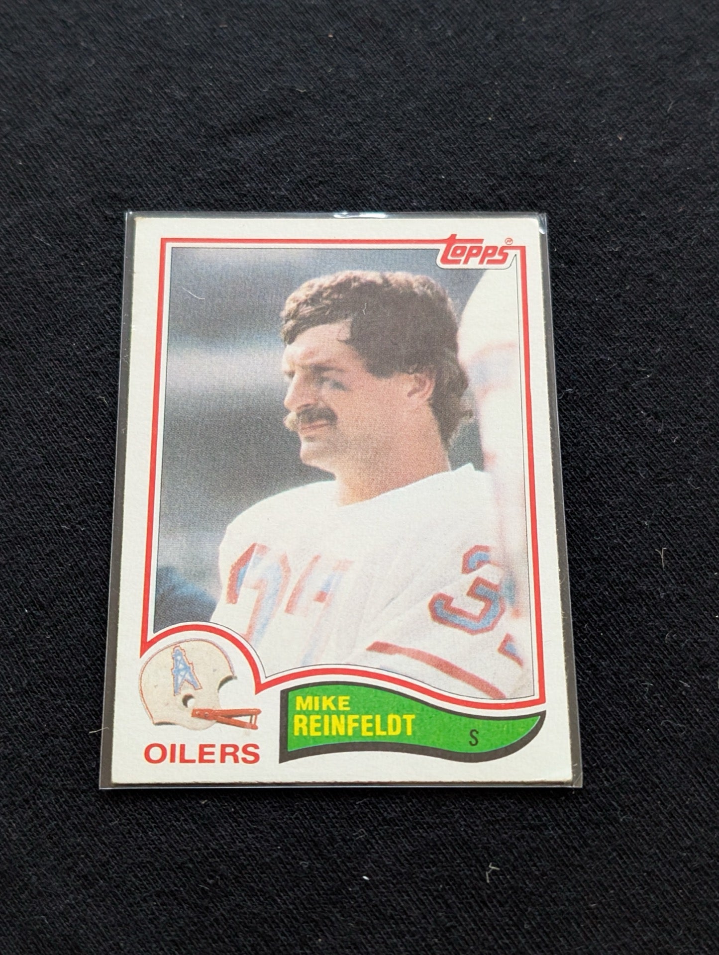 Mike Reinfeldt Oilers Vintage Topps Lot (2) 1980 All-Pro & 1981 INT Leader